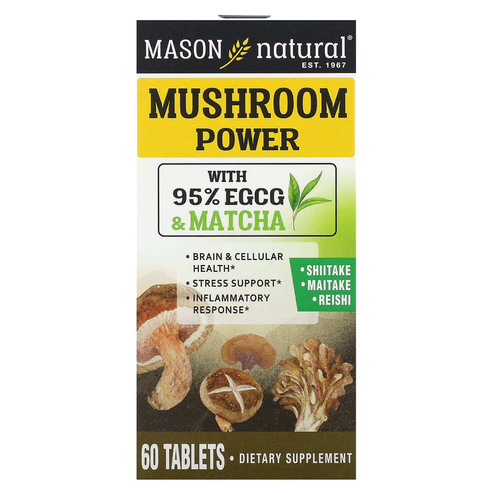 Mason Natural, Mushroom Power, 60 Tablets - B0CJ2XLXG6