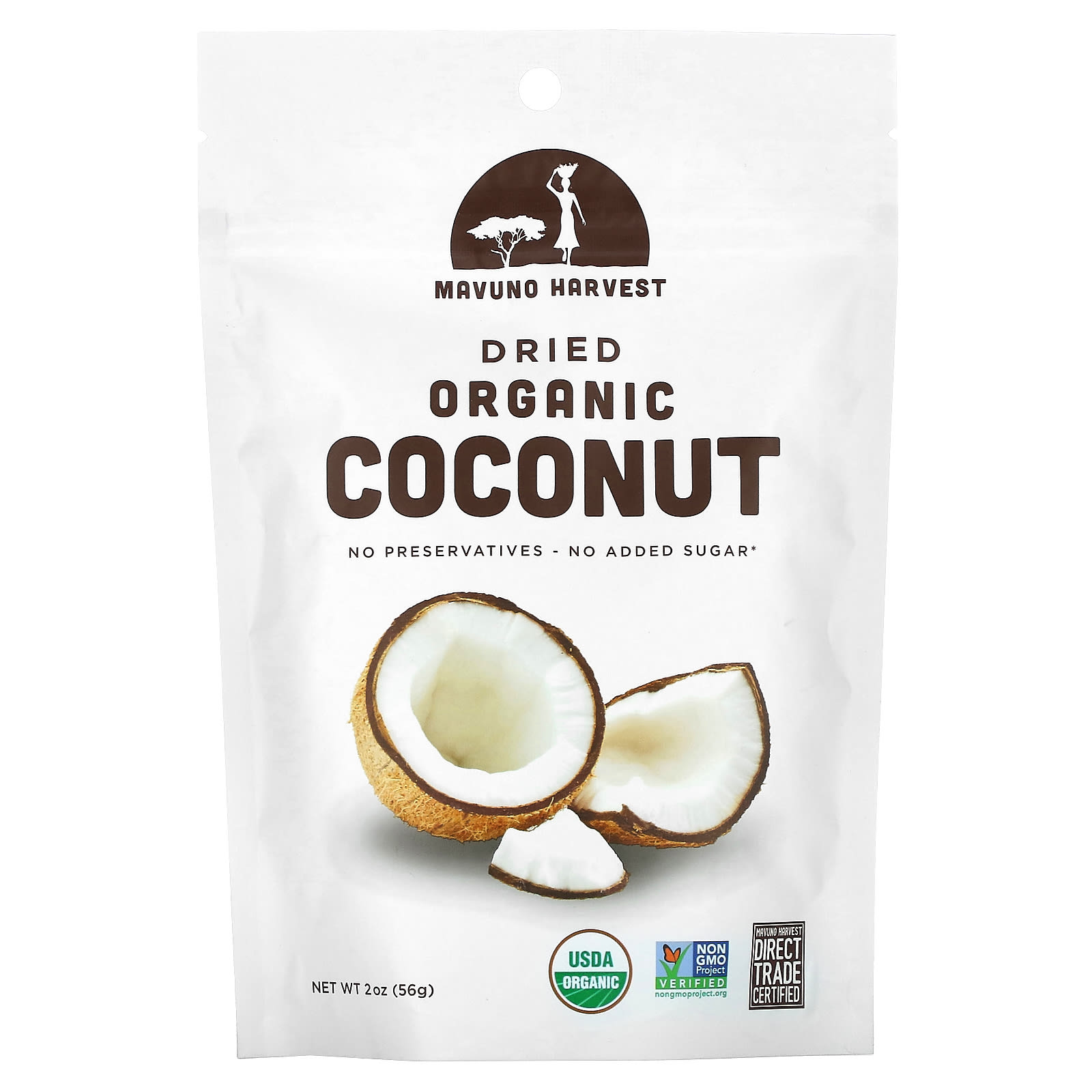 Mavuno Harvest, Organic Dried Coconut, 2 oz (56 g) - B01MQWWRTP