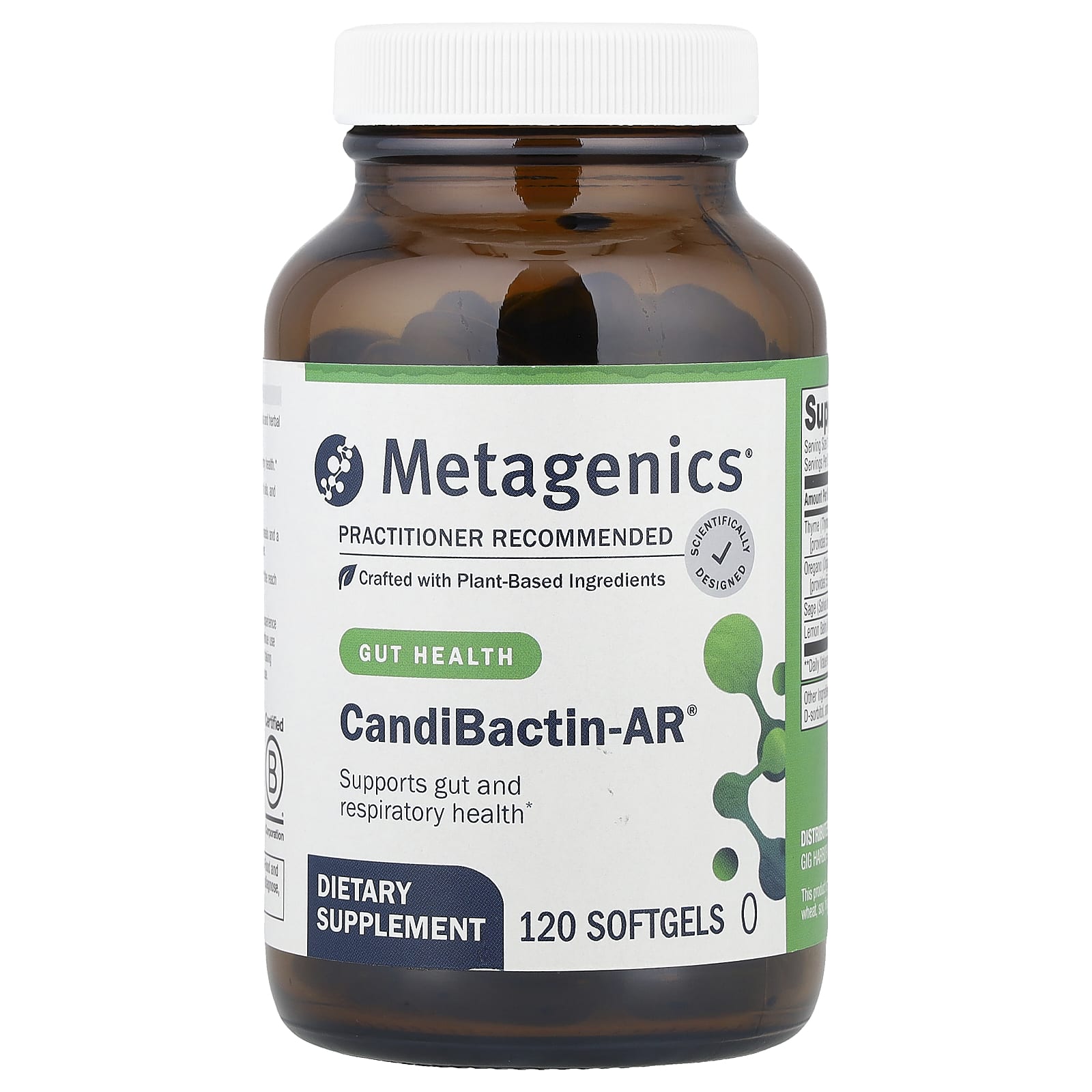 Metagenics, CandiBactin-AR®, 120 Softgels - B000JM60O4