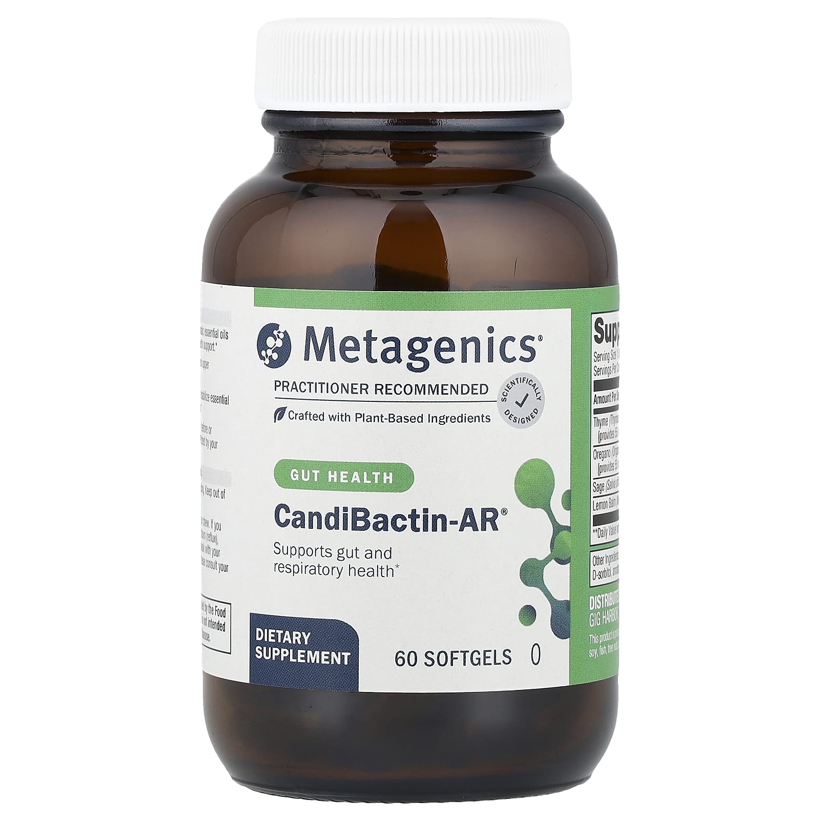 Metagenics, CandiBactin-AR®, 60 Softgel Capsules - B004GLCWUA