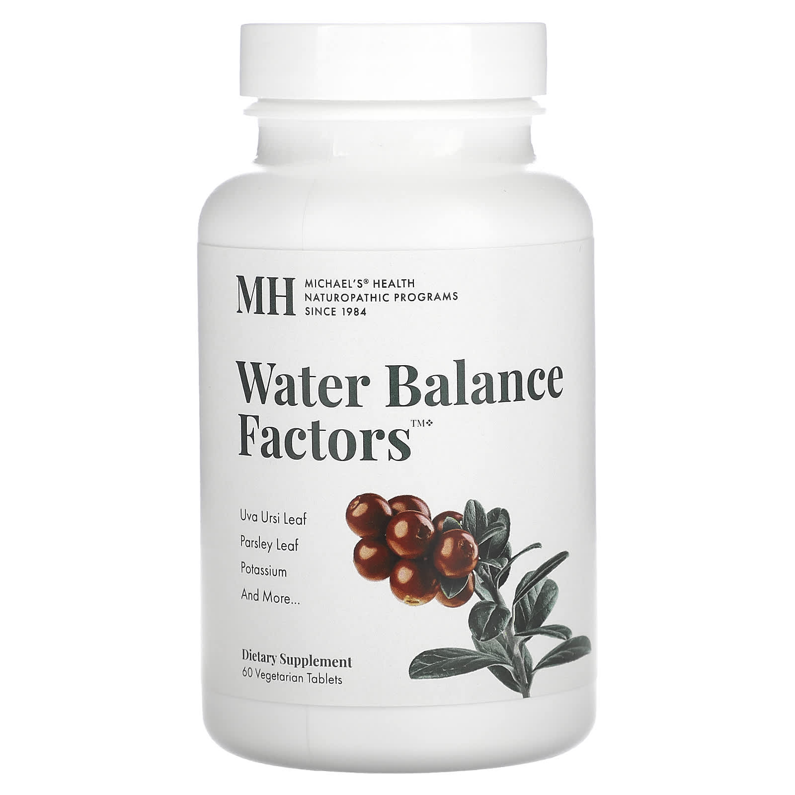 Michael's Naturopathic, Water Balance Factors, 60 Vegetarian Tablets - B0009SARZQ
