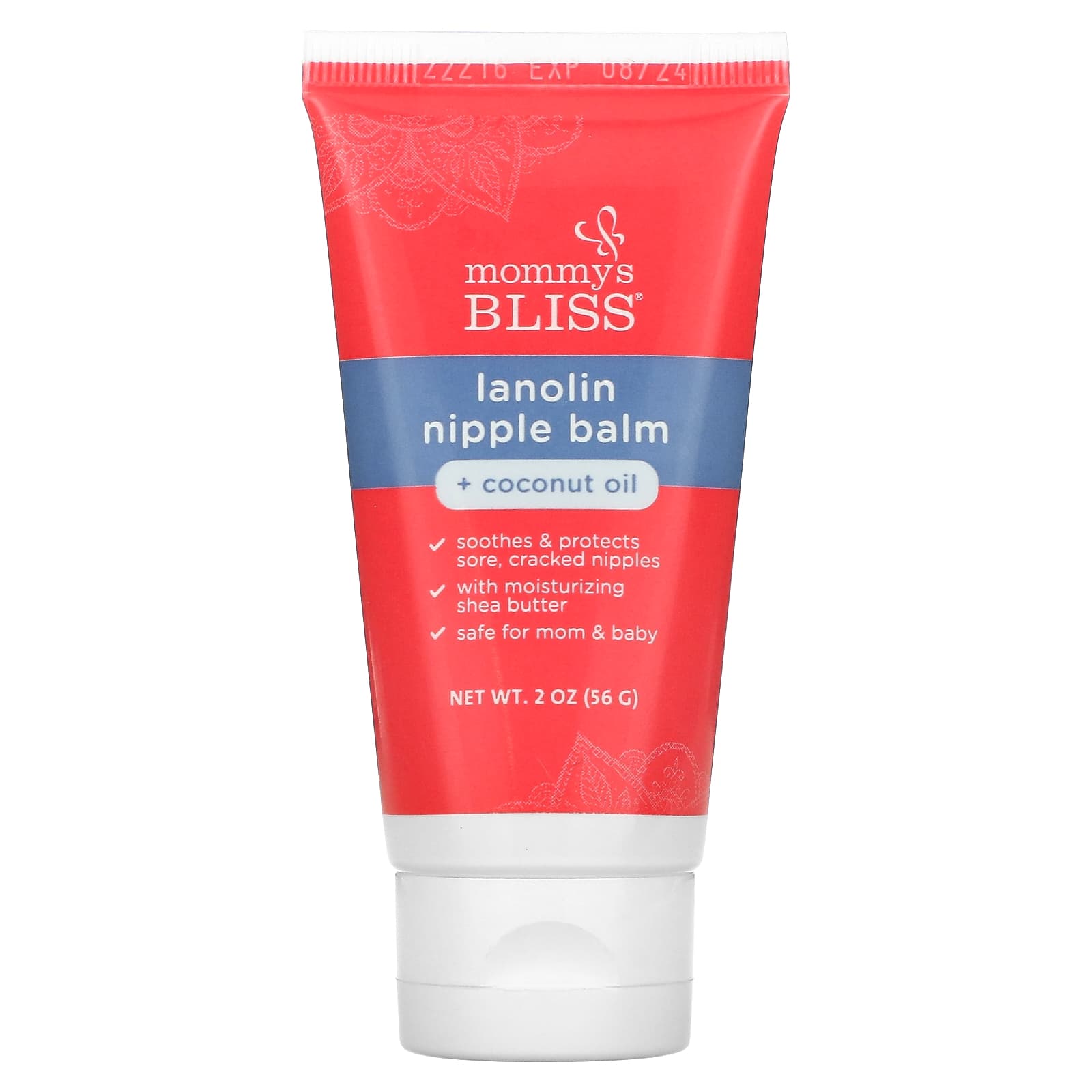 Mommy's Bliss, Lanolin Nipple Balm + Coconut Oil, 2 oz (56 g) - B09HBDKLD6