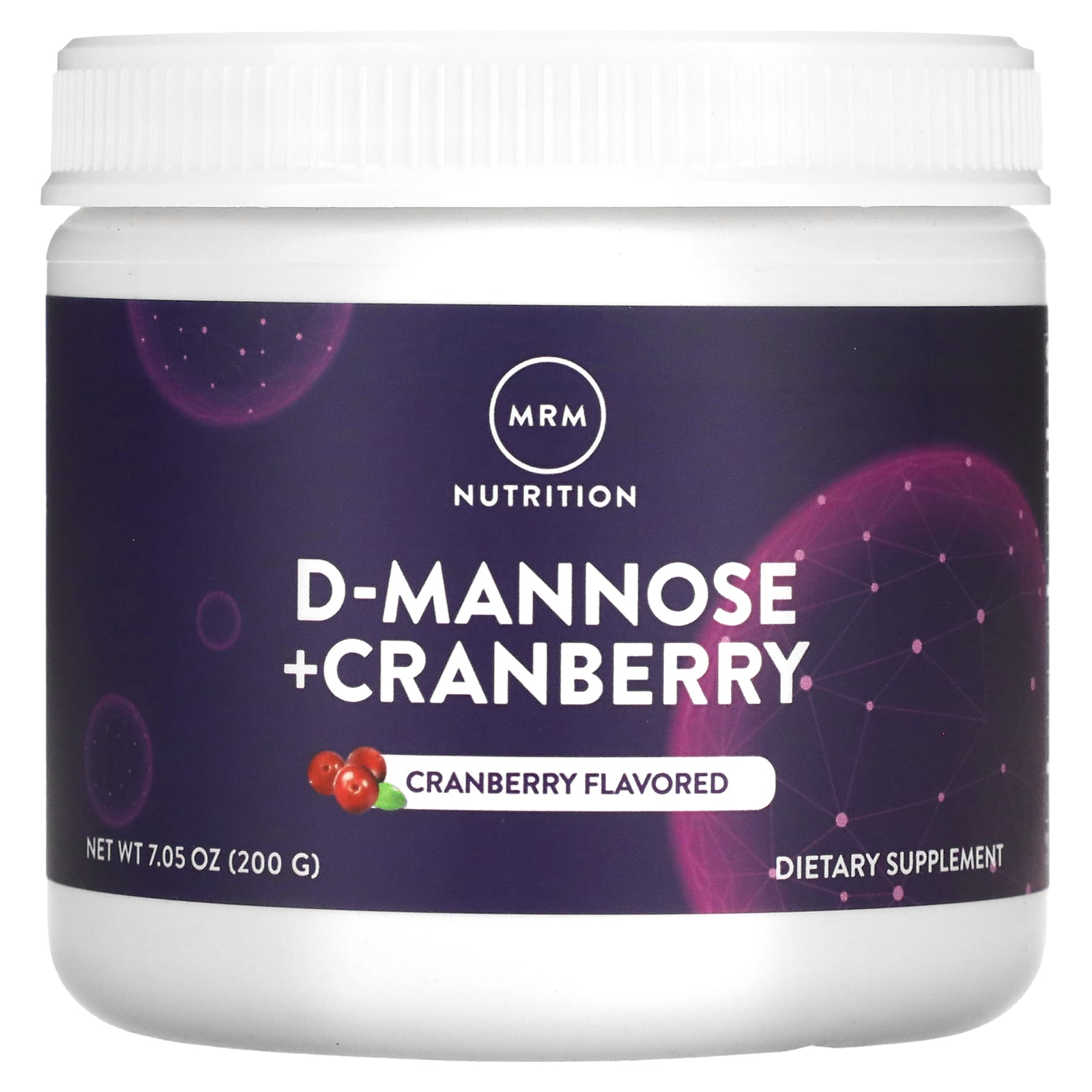 MRM Nutrition, D-Mannose + Cranberry, Cranberry, 7.05 oz (200 g) - B0B77NDSF5