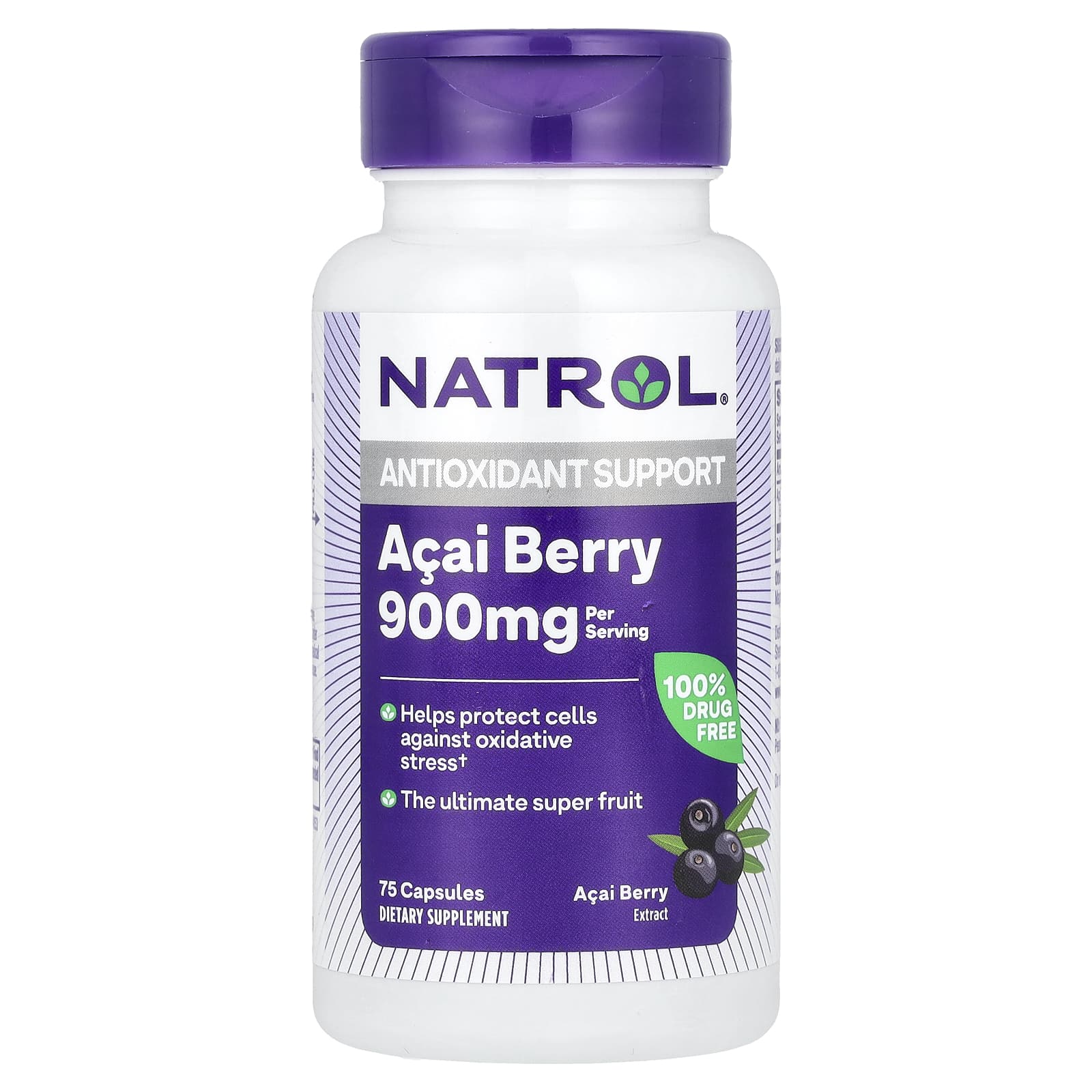Natrol, Acai Berry, 900 mg, 75 Capsules (450 mg Per Capsule) - B000SHUO24