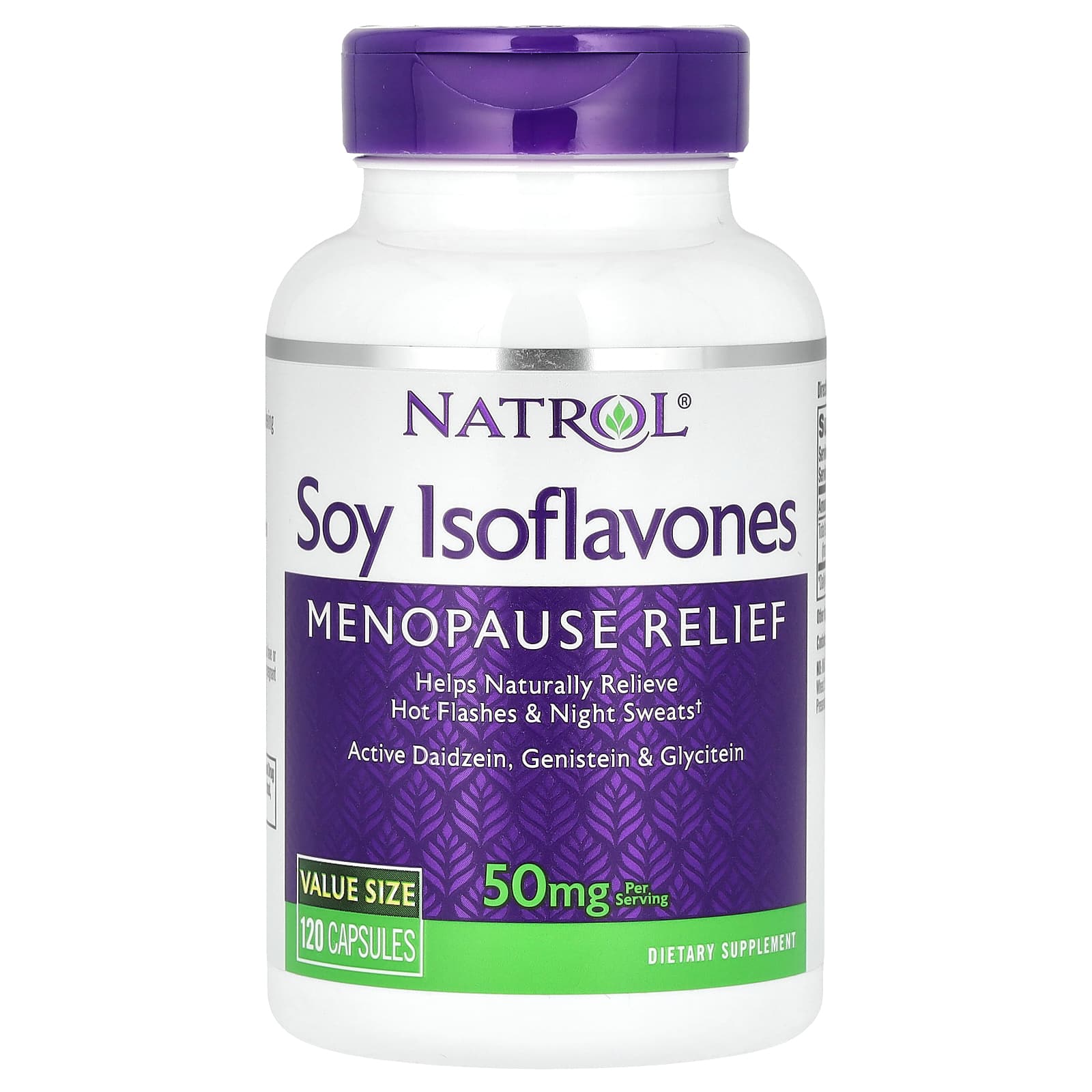 Natrol, Soy Isoflavones, 50 mg, 120 Capsules (10 mg per Capsule) - B07286G17V