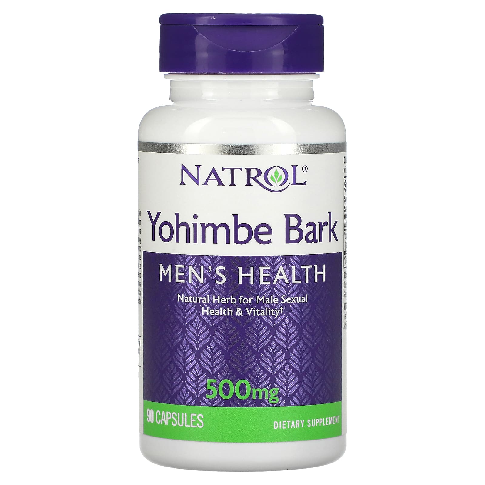 Natrol, Yohimbe Bark, 500 mg, 90 Capsules - 