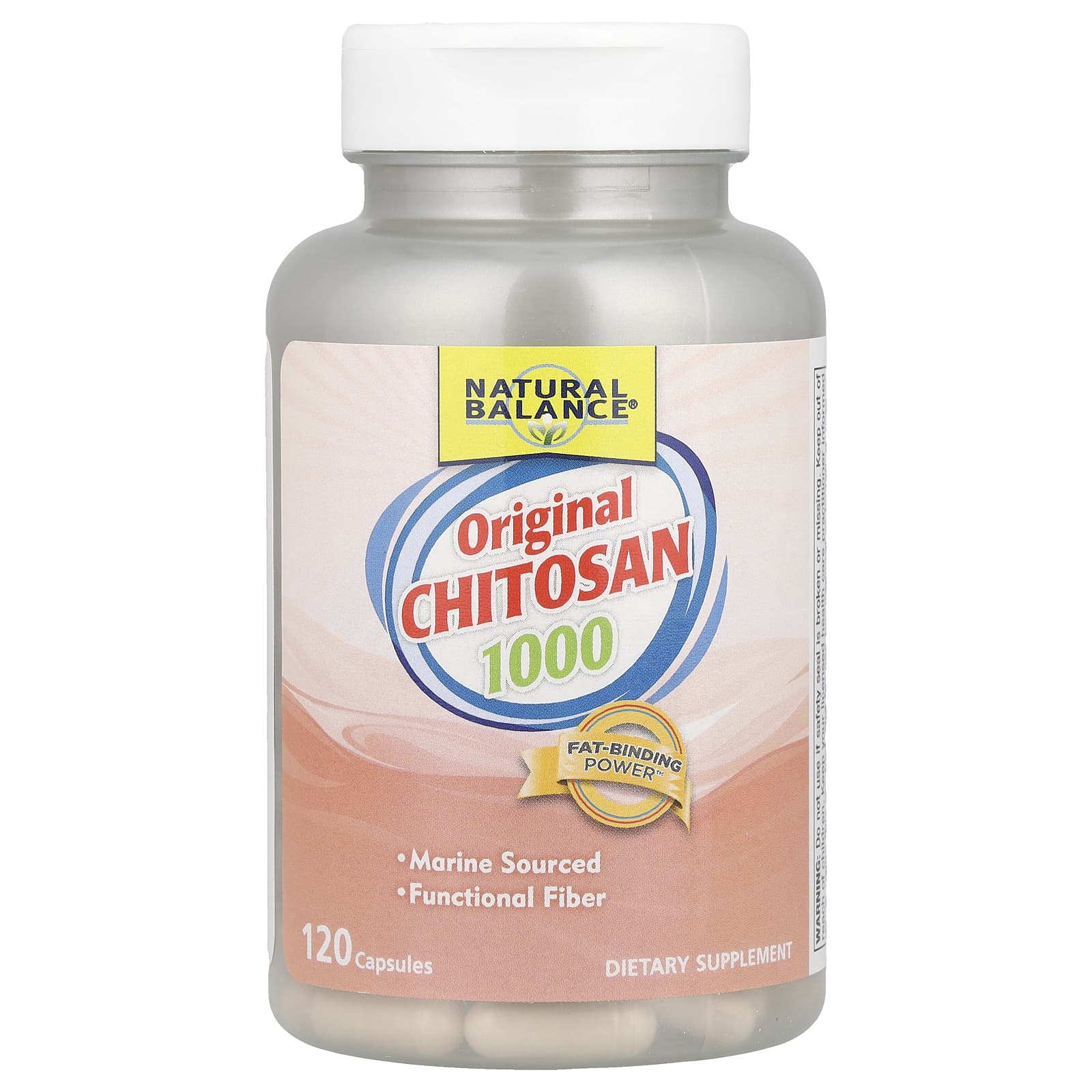 Natural Balance, Original Chitosan 1000, 120 Capsules - 