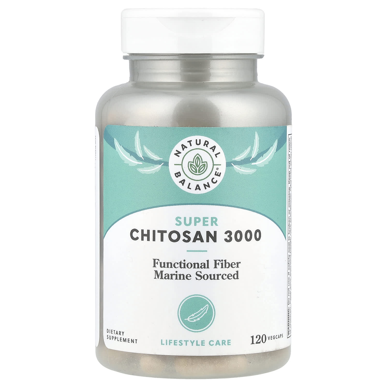 Natural Balance, Super Chitosan 3000, 120 VegCaps - 