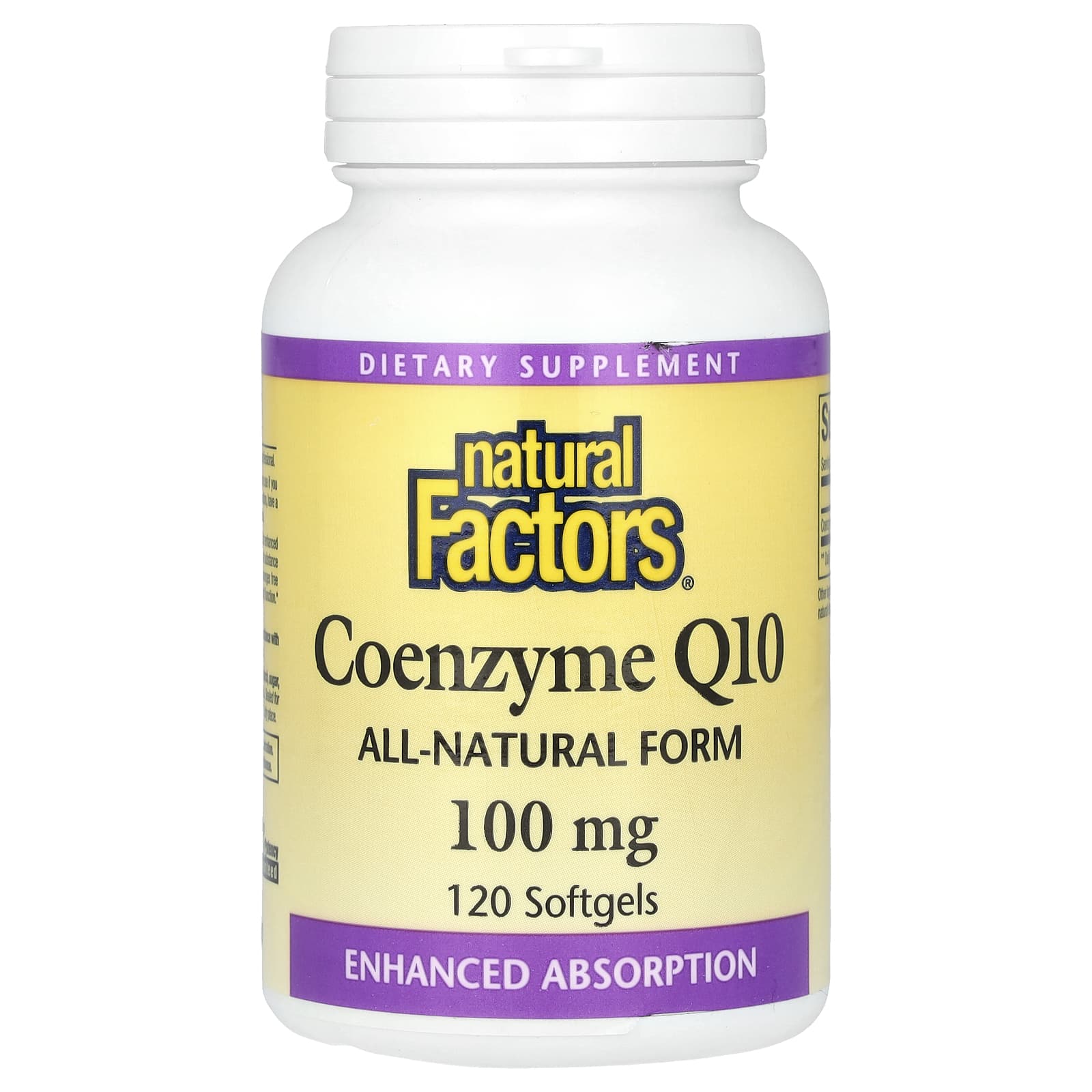 Natural Factors, Coenzyme Q10, 100 mg, 120 Softgels - B000Z96TN8