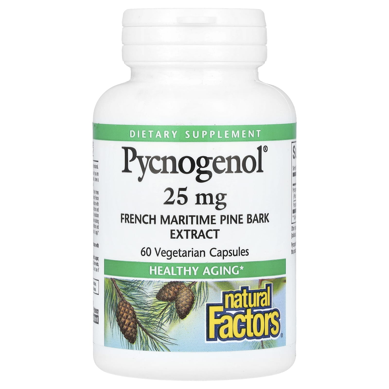 Natural Factors, Pycnogenol, 25 mg, 60 Vegetarian Capsules - B00028P640