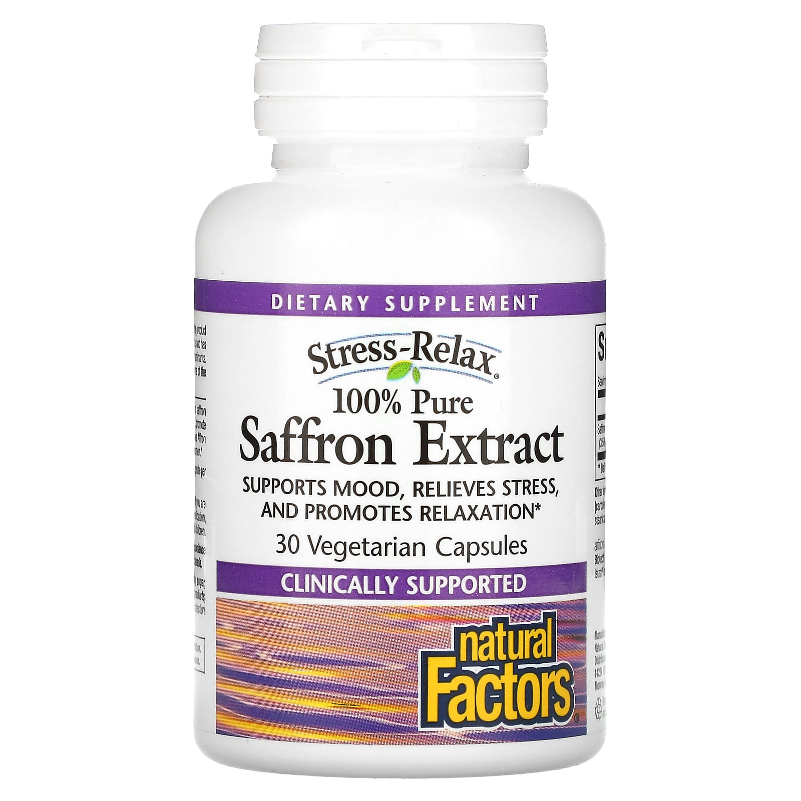 Natural Factors, Stress-Relax, 100% Pure Saffron Extract, 30 Vegetarian Capsules - B09JHVX5JK