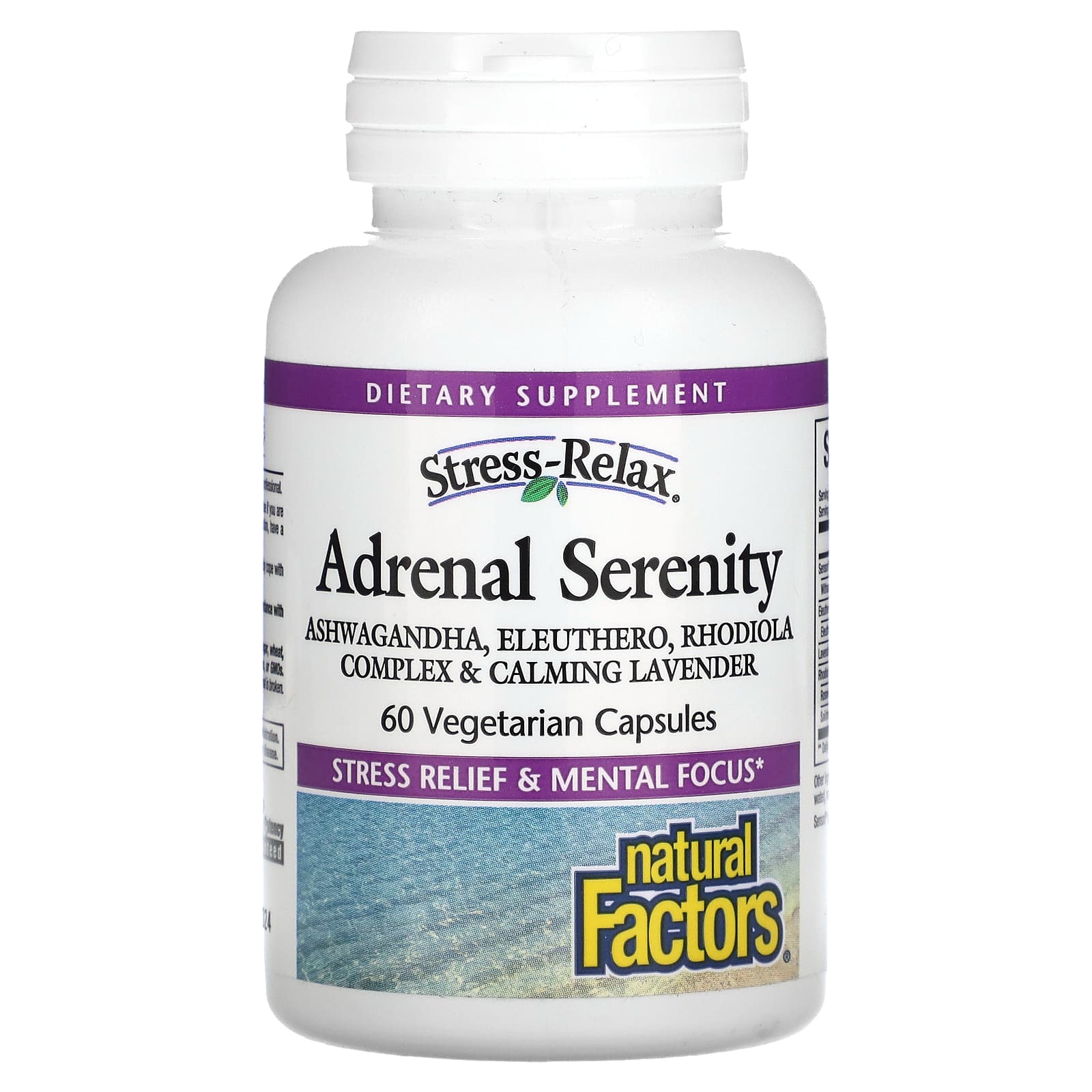Natural Factors, Stress-Relax, Adrenal Serenity, 60 Vegetarian Capsules - B000OEQQPA