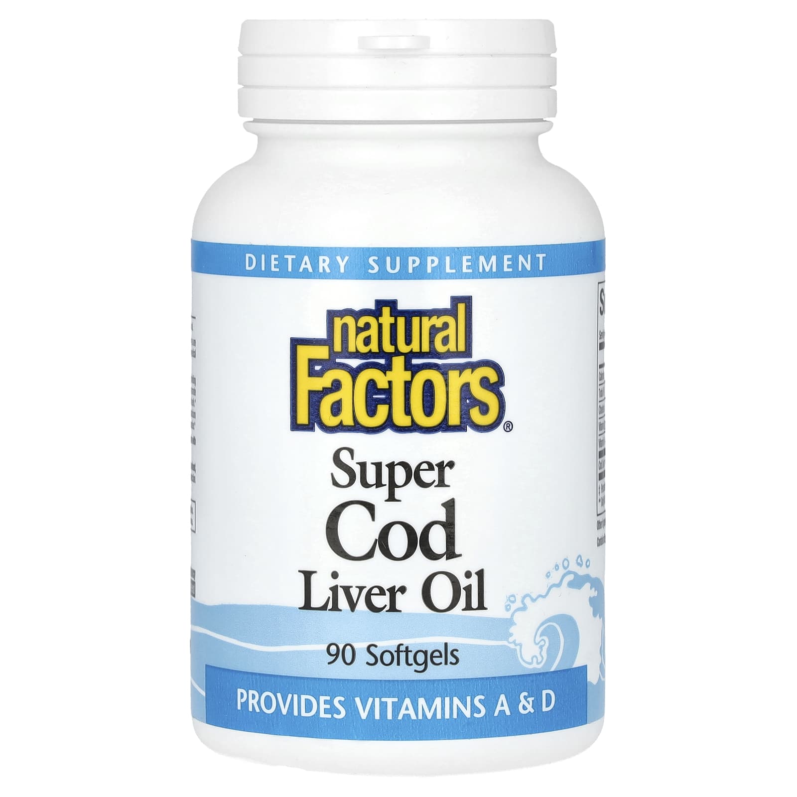 Natural Factors, Super Cod Liver Oil, 90 Softgels - B0002DUGF4