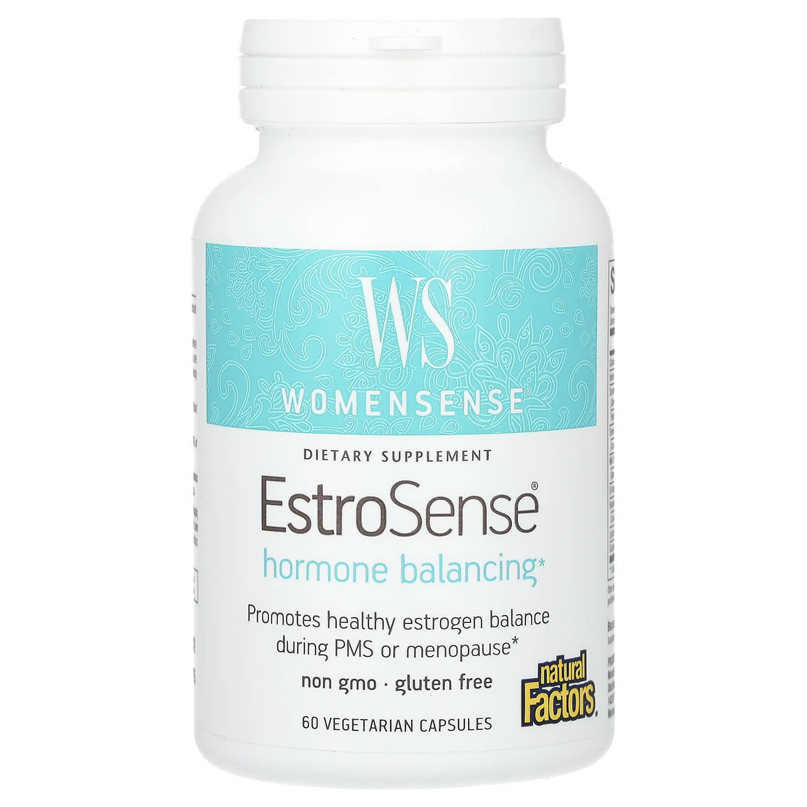 Natural Factors, WomenSense, EstroSense, Hormone Balancing, 60 Vegetarian Capsules - B006H9RABK