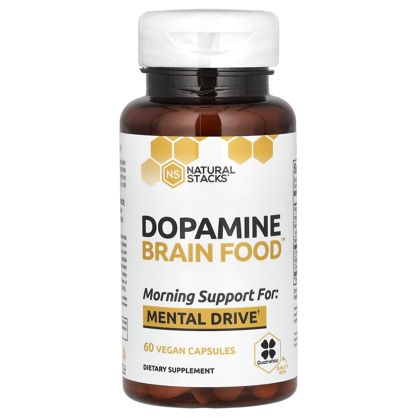 Natural Stacks, Dopamine Brain Food, 60 Vegan Capsules - B00XFMANES