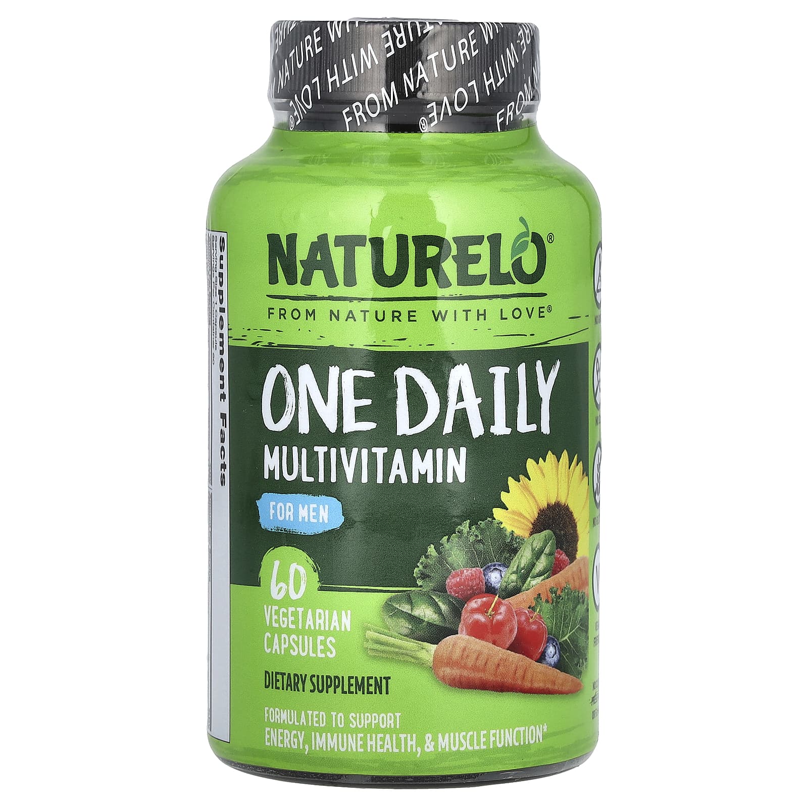 NATURELO, One Daily Multivitamin for Men, 60 Vegetarian Capsules - B01FYD2CP8
