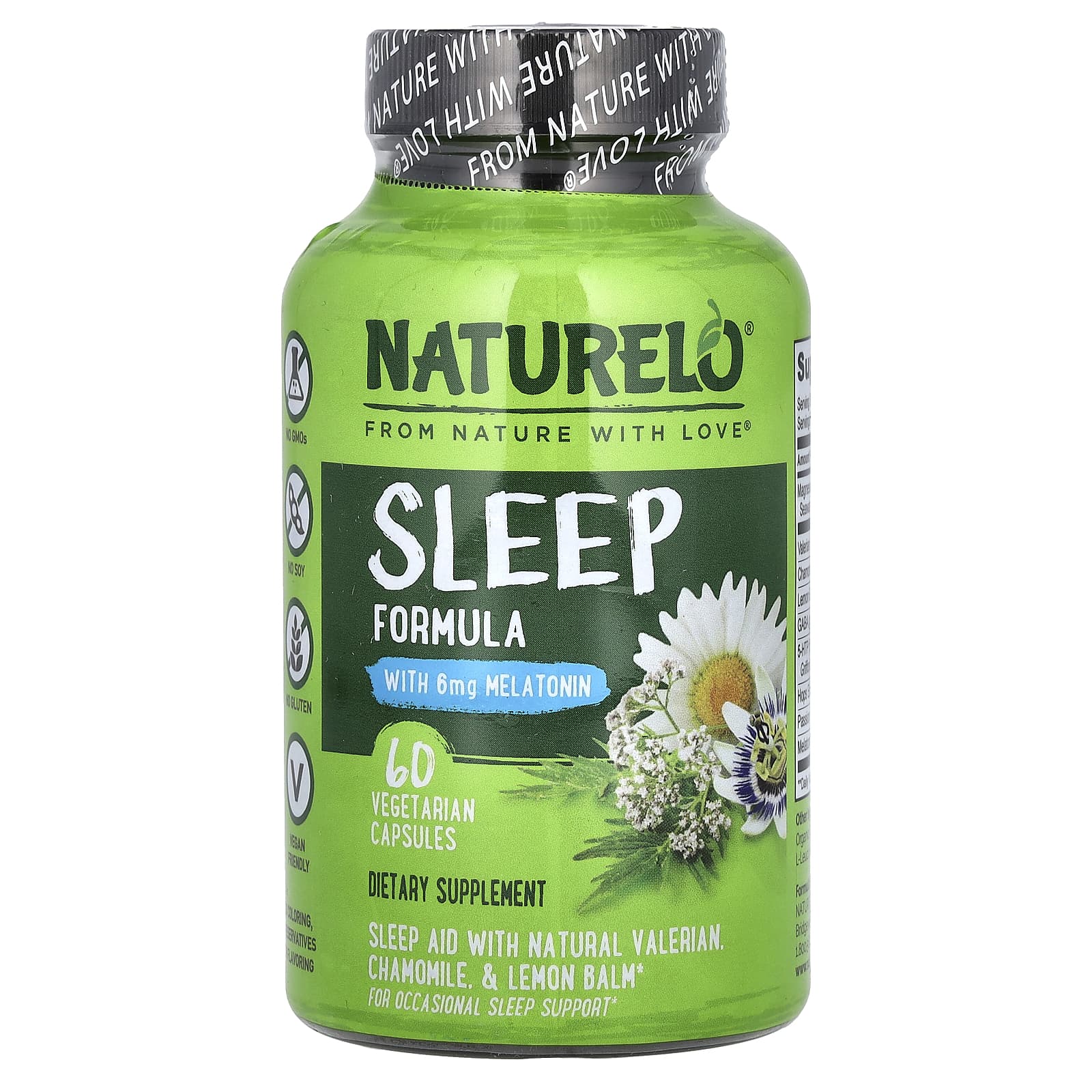 NATURELO, Sleep Formula, 60 Vegetarian Capsules - B075FL522X