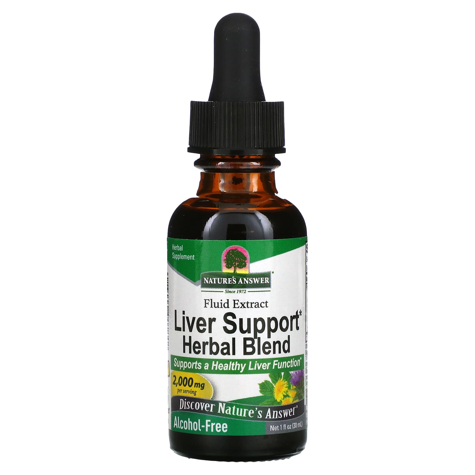 Nature's Answer, Liver Support Herbal Blend, Fluid Extract, Alcohol-Free, 2,000 mg, 1 fl oz (30 ml) - B000M4DXYY
