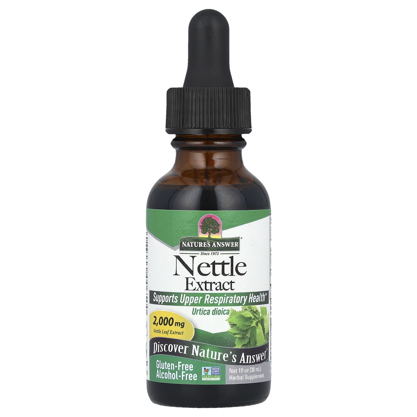 Nature's Answer, Nettle Extract, Alcohol-Free, 2,000 mg, 1 fl oz (30 ml) - B000I4AEBI
