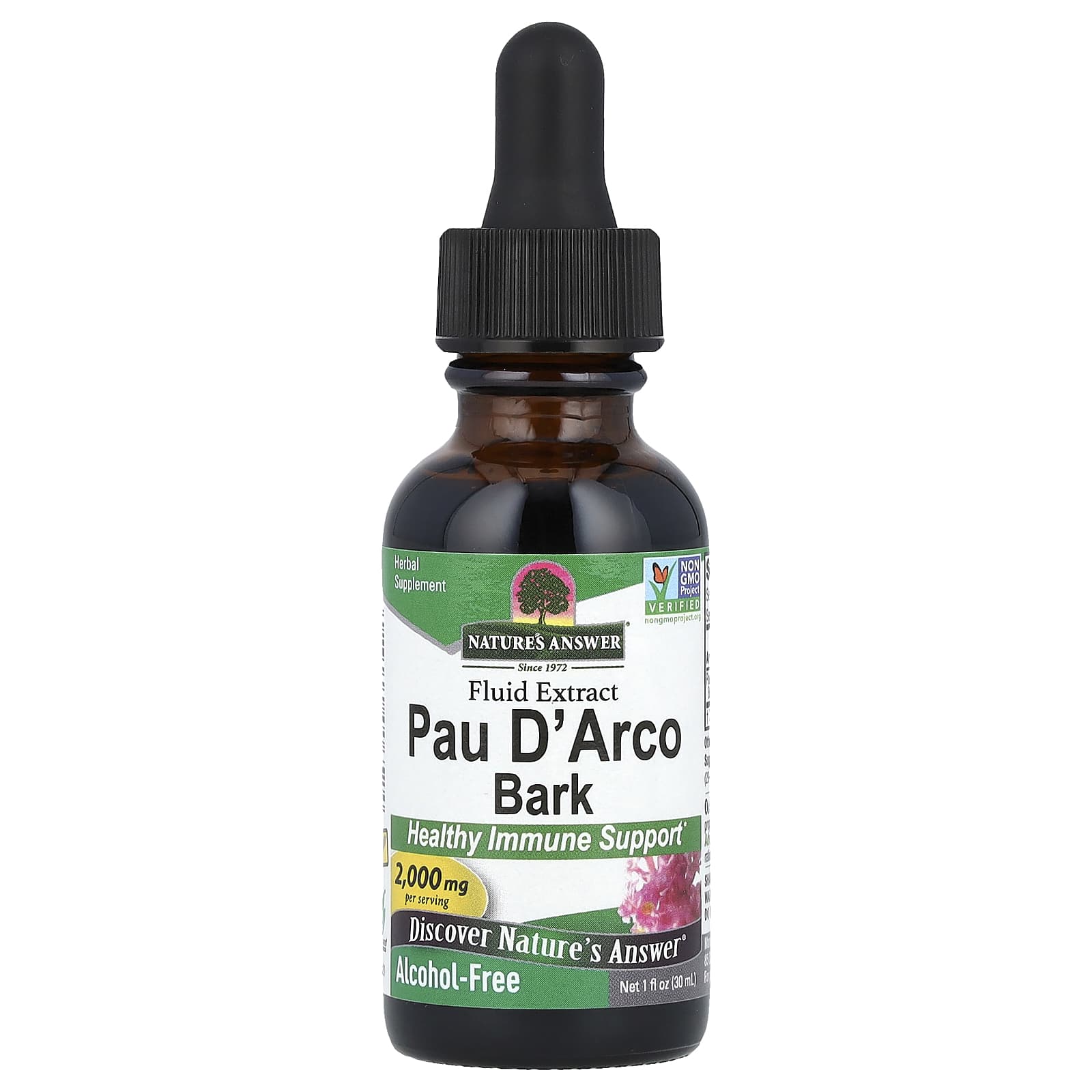 Nature's Answer, Pau D' Arco Bark, Alcohol-Free, 2,000 mg, 1 fl oz (30 ml) - B00185TDW2