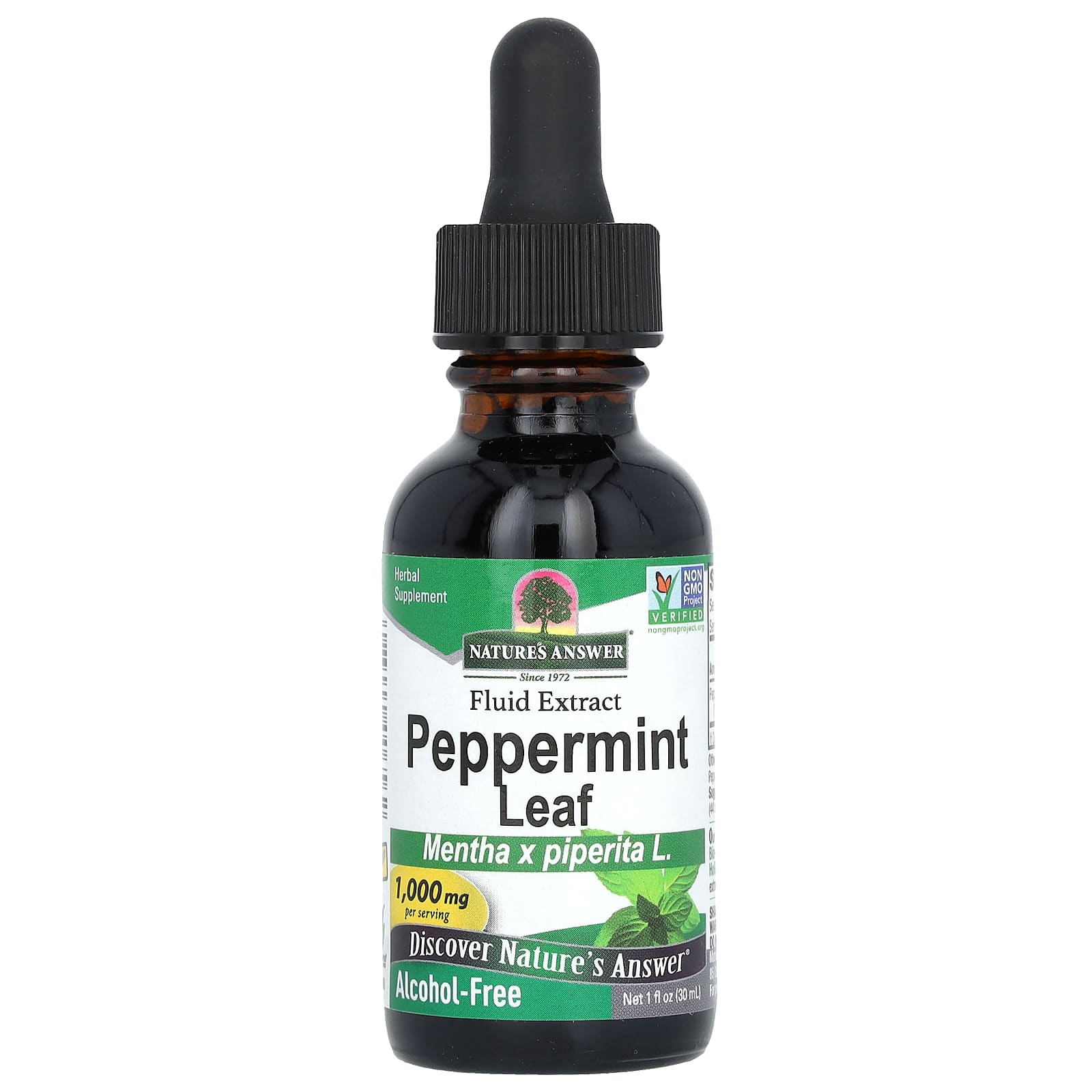 Nature's Answer, Peppermint Leaf, Alcohol-Free , 1,000 mg , 1 fl oz (30 ml) - B000AI0J1C