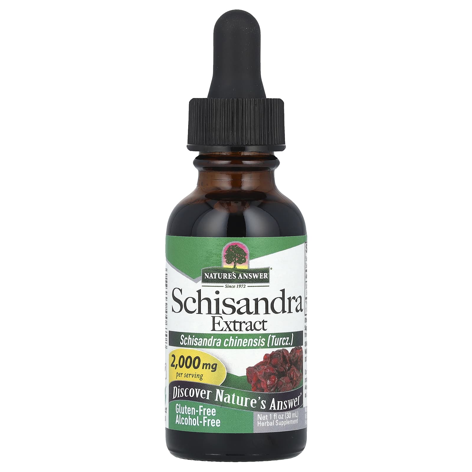 Nature's Answer, Schisandra Extract, Alcohol-Free, 2,000 mg, 1 fl oz (30 ml) - B000I48LYK