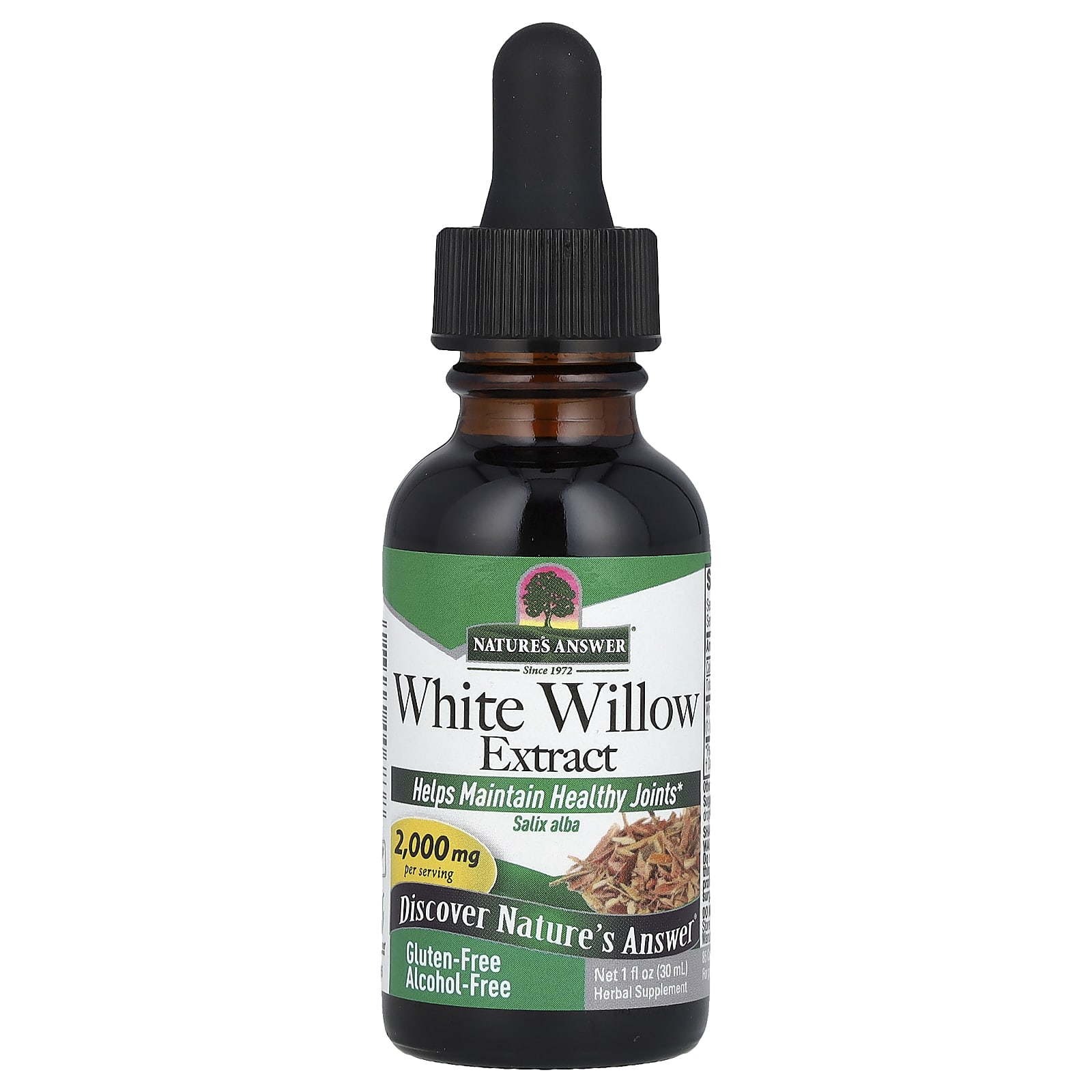 Nature's Answer, White Willow Extract, Alcohol-Free, 2,000 mg, 1 fl oz (30 ml) - B00014H5OE