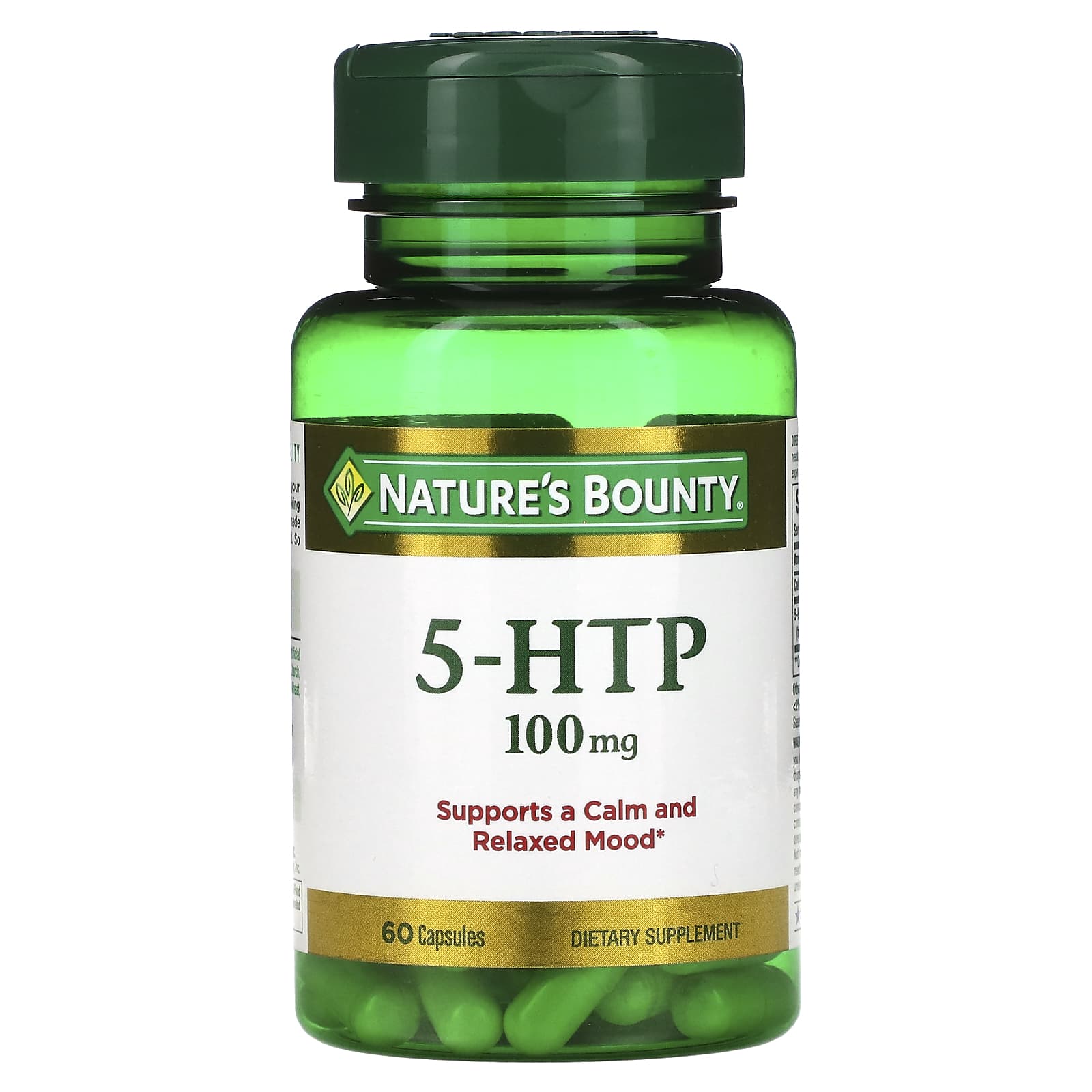 Nature's Bounty, 5-HTP, 100 mg, 60 Capsules - B000PR8VI6