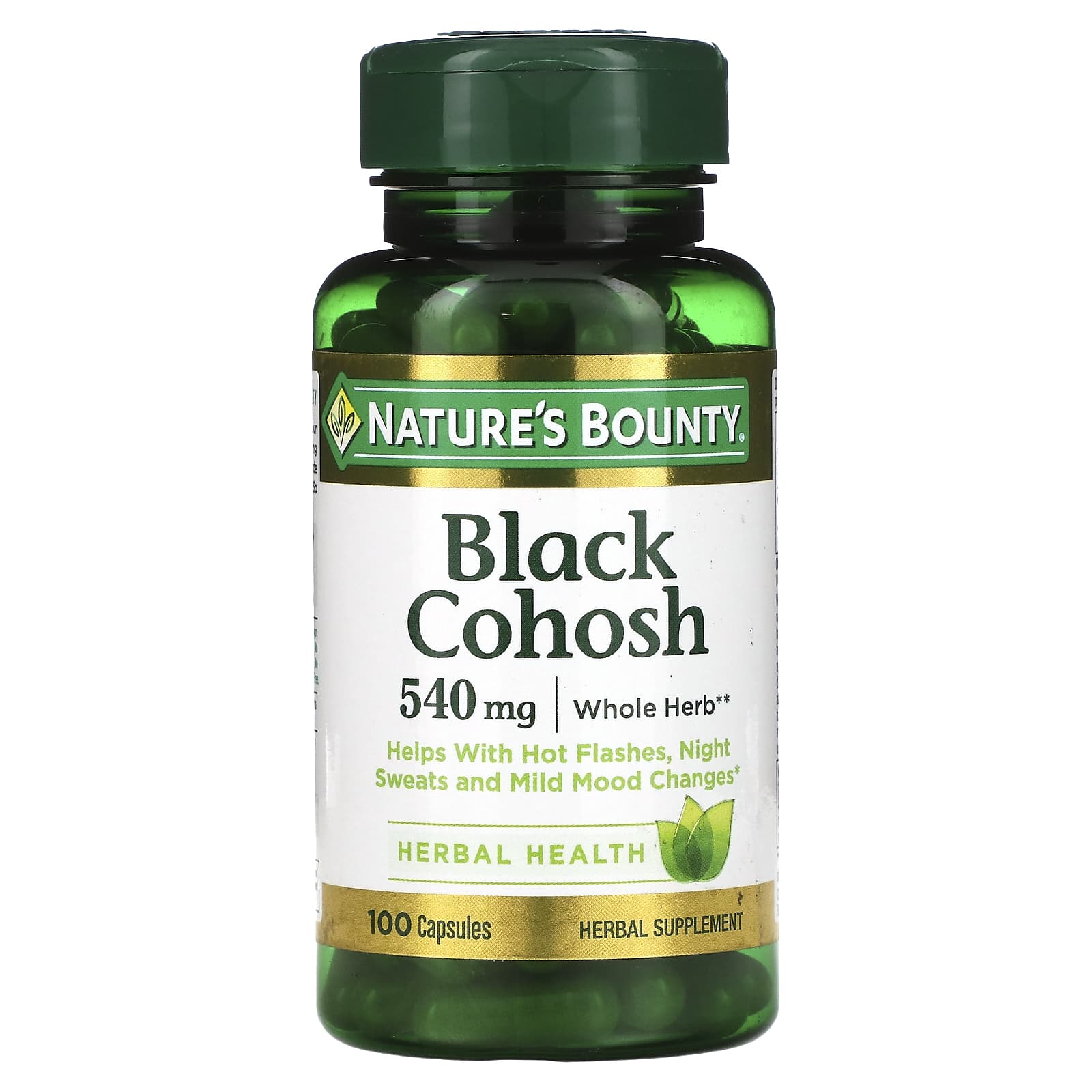 Nature's Bounty, Black Cohosh, 540 mg, 100 Capsules - B000GG874Y
