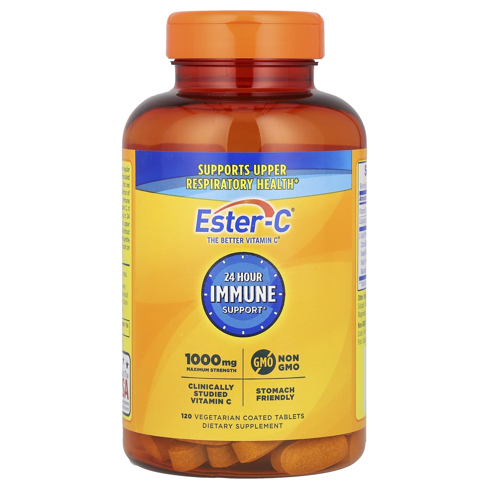 Nature's Bounty, Ester-C®, Maximum Strength, 1,000 mg, 120 Vegetarian Coated Tablets - B0013FYHSW