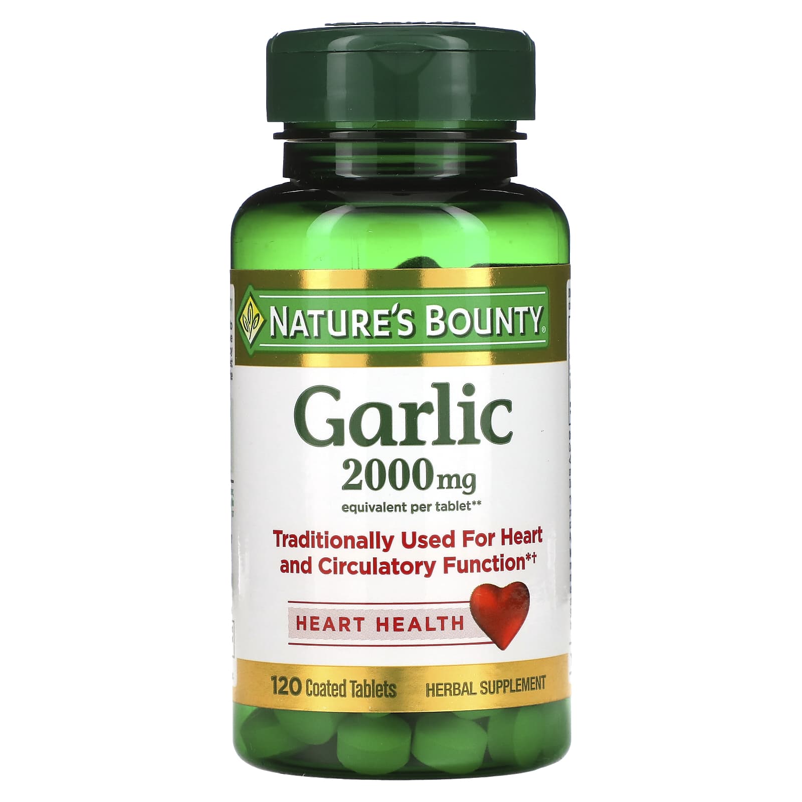 Nature's Bounty, Garlic, 2,000 mg, 120 Coated Tablets - B00J2MKH8C