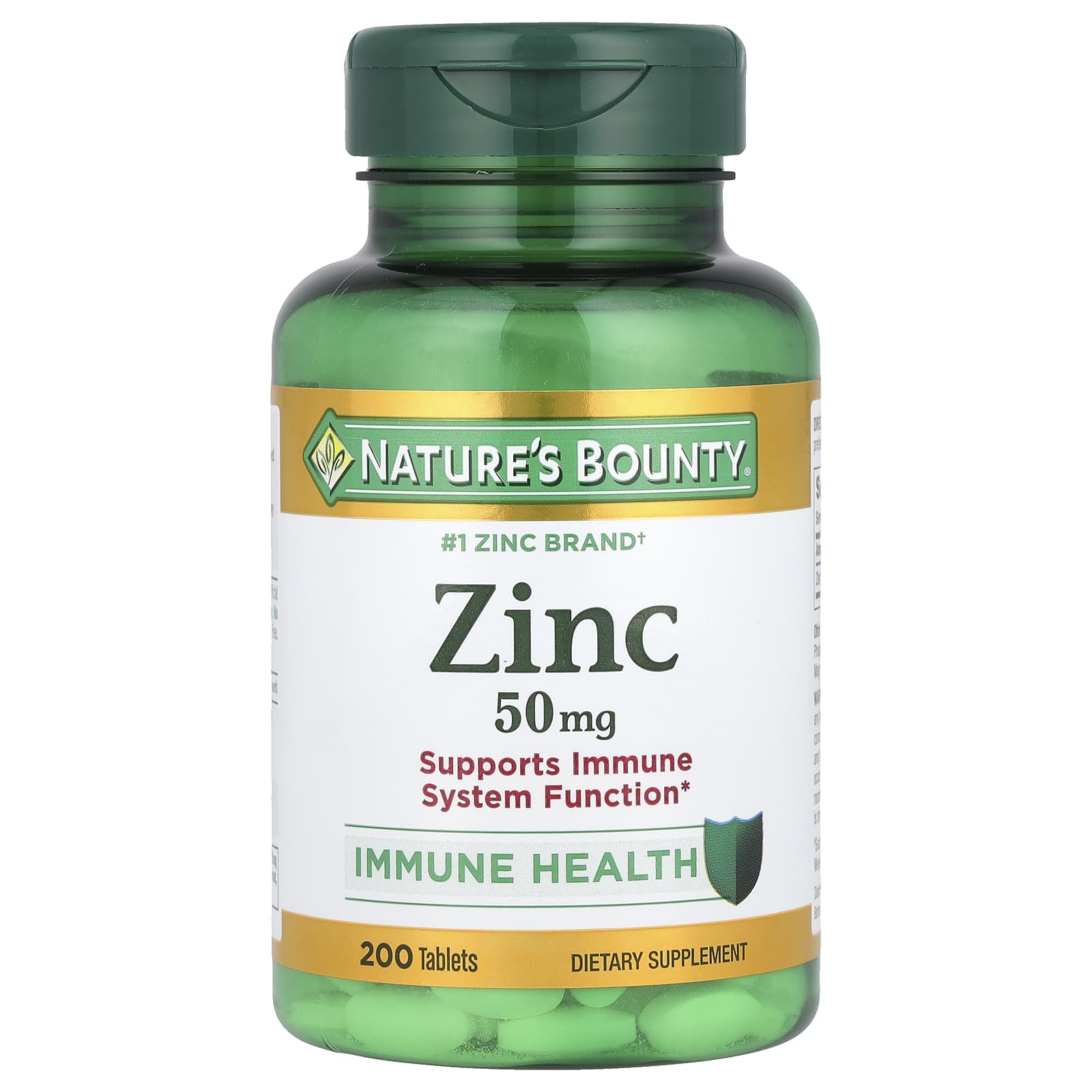 Nature's Bounty, Zinc, 50 mg, 200 Tablets - 