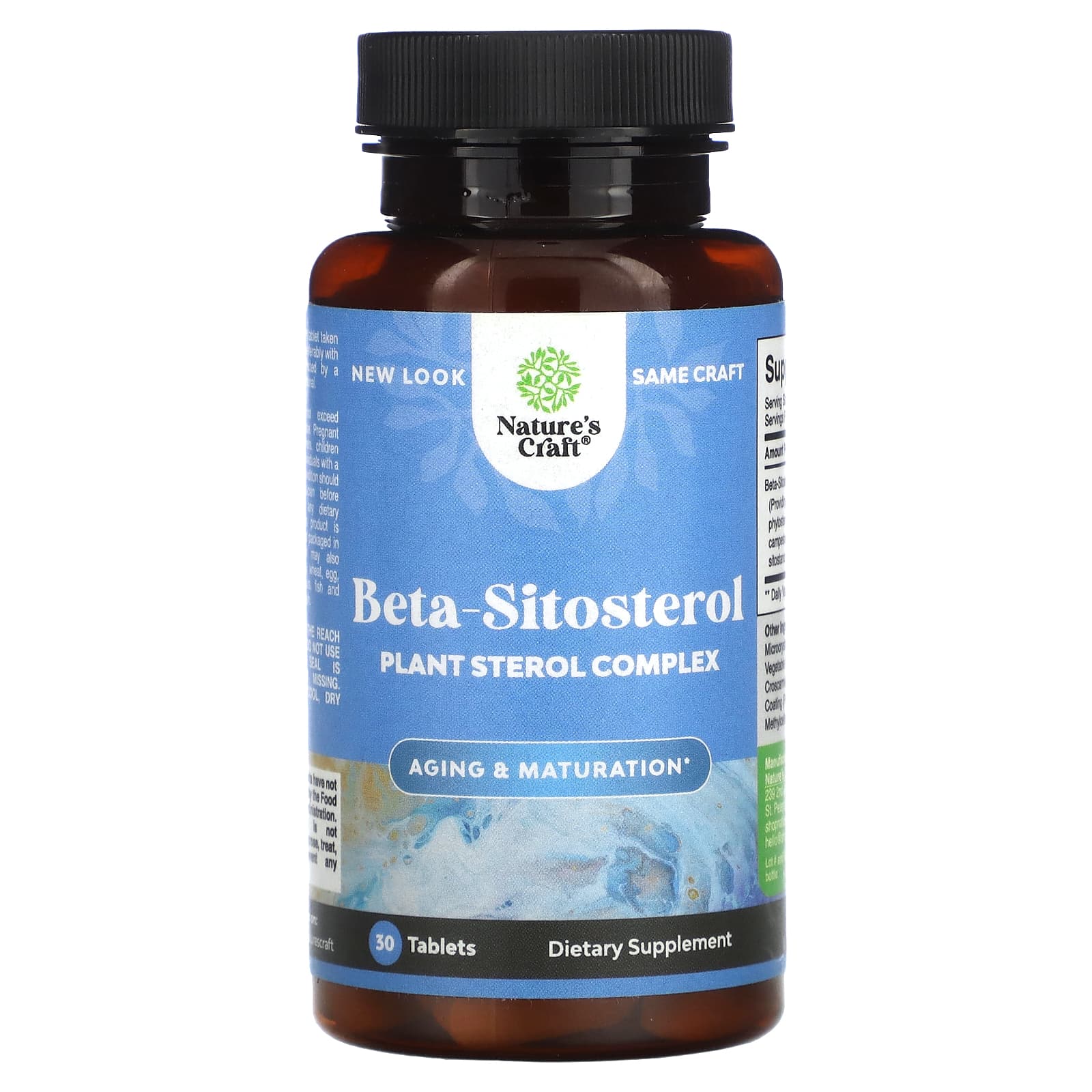 Nature's Craft, Beta-Sitosterol, 30 Tablets - B01IBI6L9G