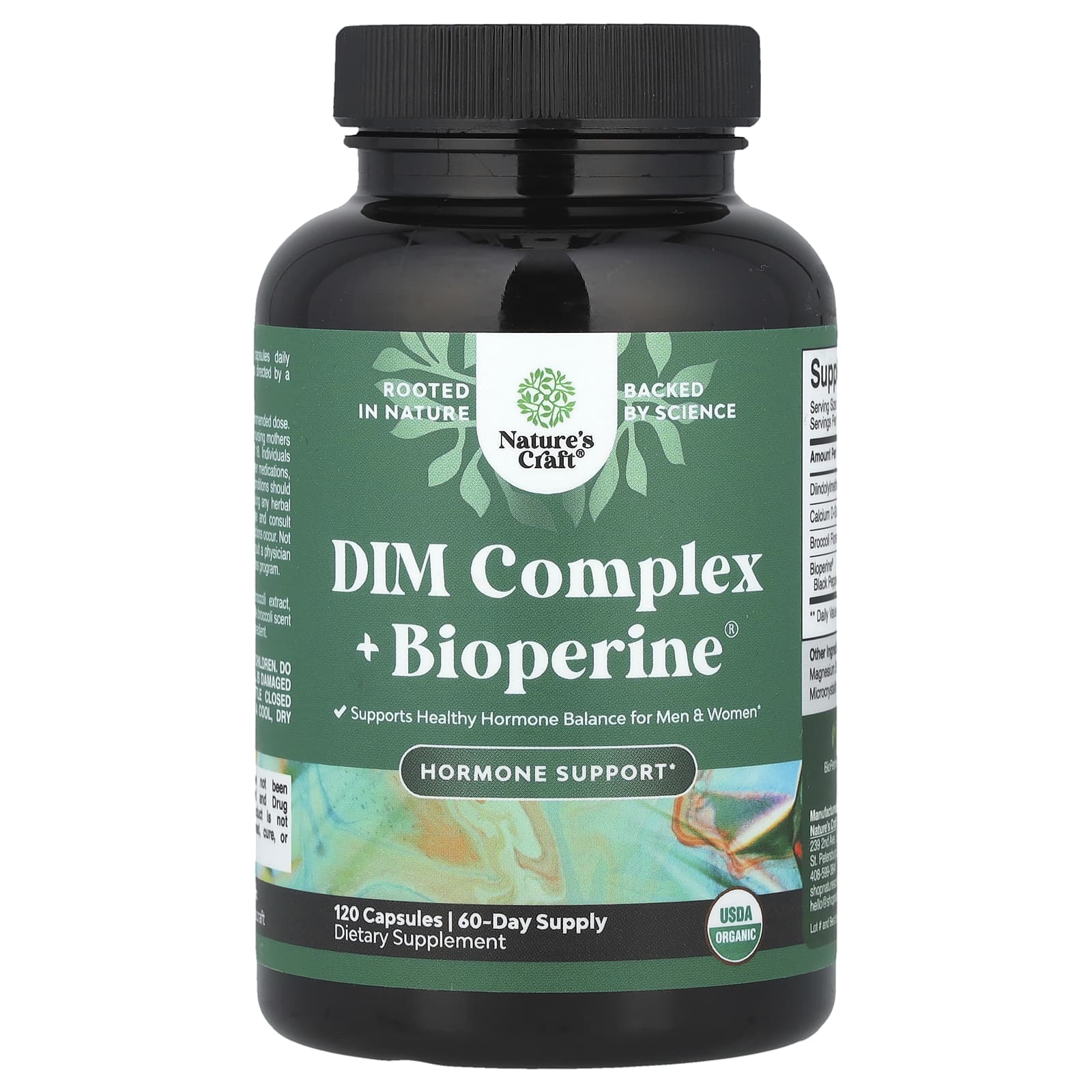 Nature's Craft, DIM Complex + BioPerine®, 120 Capsules - 
