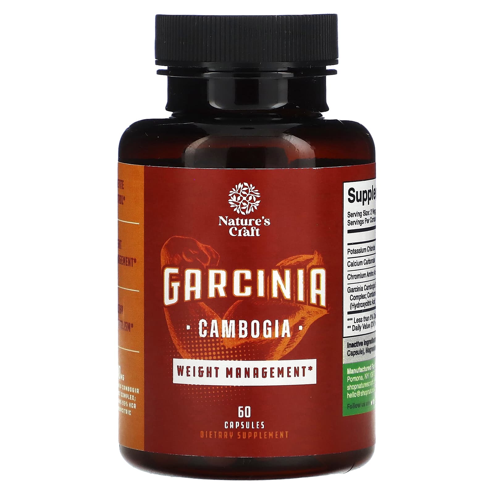 Nature's Craft, Garcinia Cambogia, 60 Capsules - 