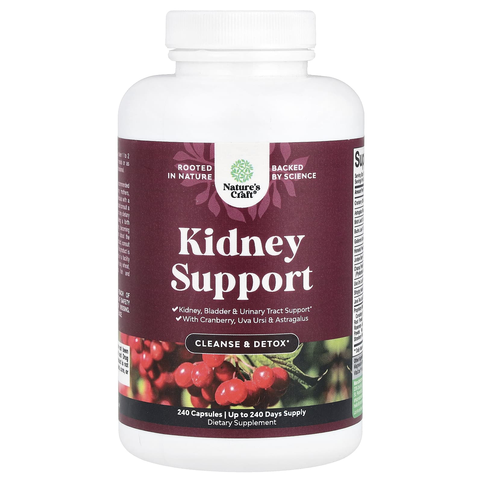 Nature's Craft, Kidney Support, 240 Capsules - 
