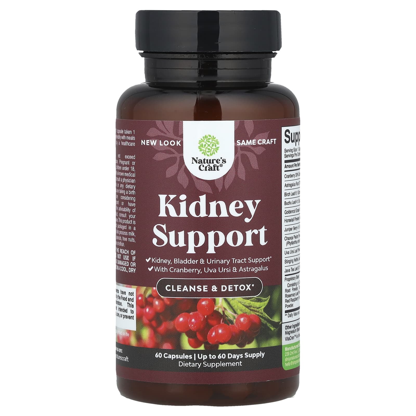 Nature's Craft, Kidney Support, 60 Capsules - 