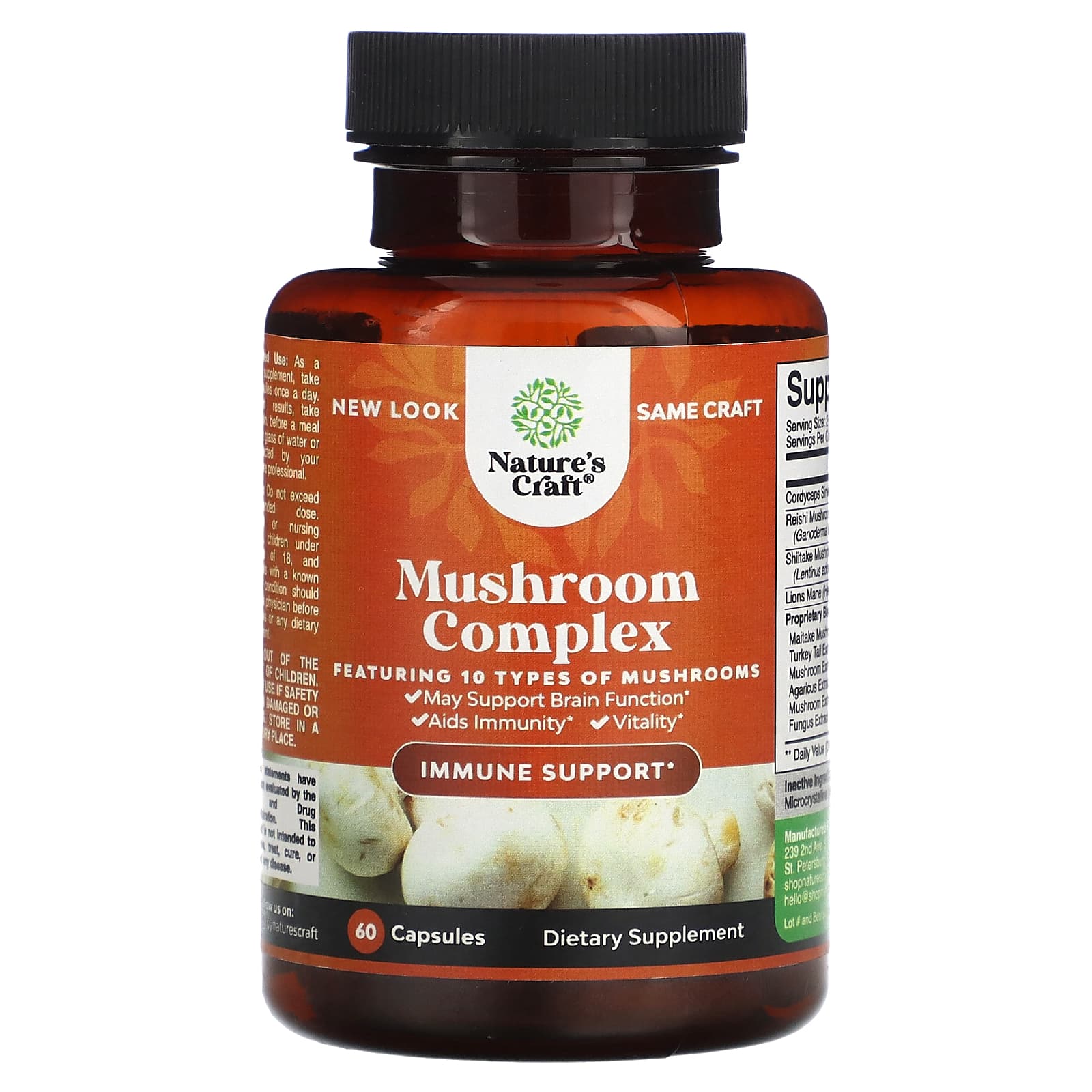 Nature's Craft, Mushroom Complex, 60 Capsules - 