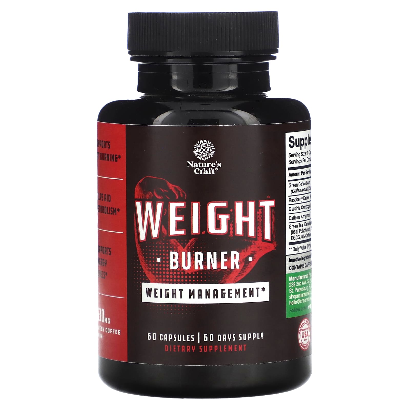 Nature's Craft, Weight Burner, 60 Capsules - 