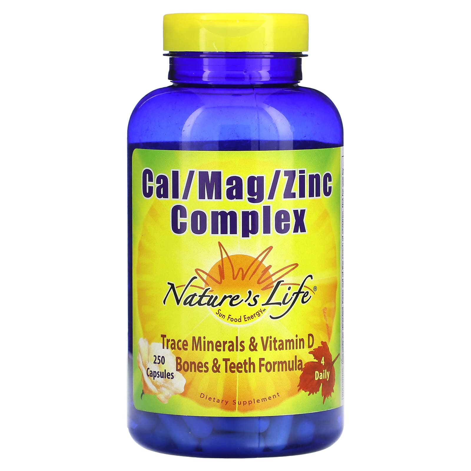 Nature's Life, Cal/Mag/Zinc Complex, 250 Capsules - B000POZBN2