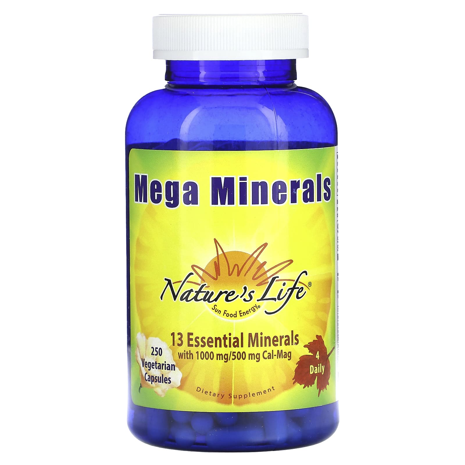 Nature's Life, Mega Minerals, 250 Vegetarian Capsules - B0001VVMBE