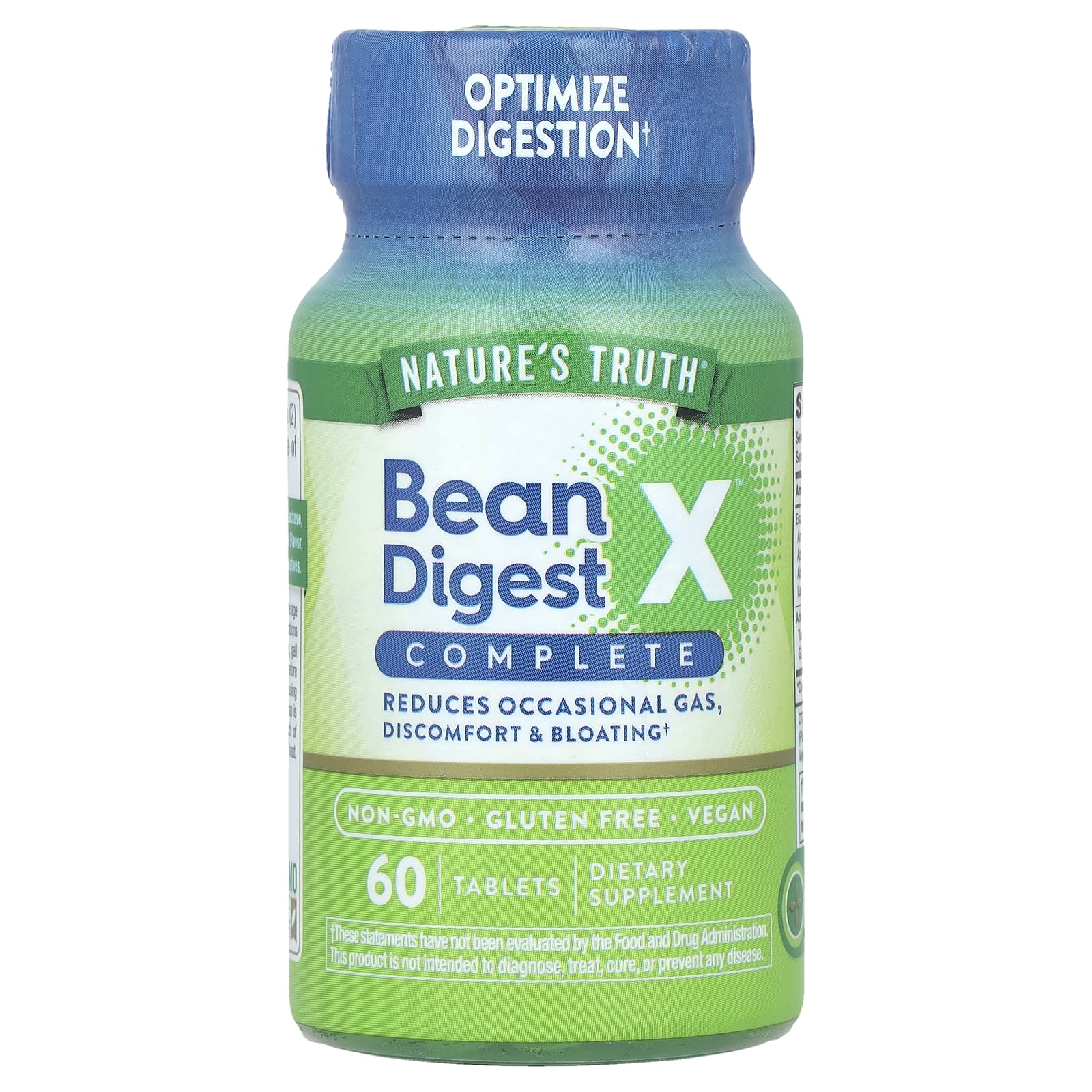 Nature's Truth, Bean Digest X™ Complete, 60 Tablets - B0D3J9PPKC