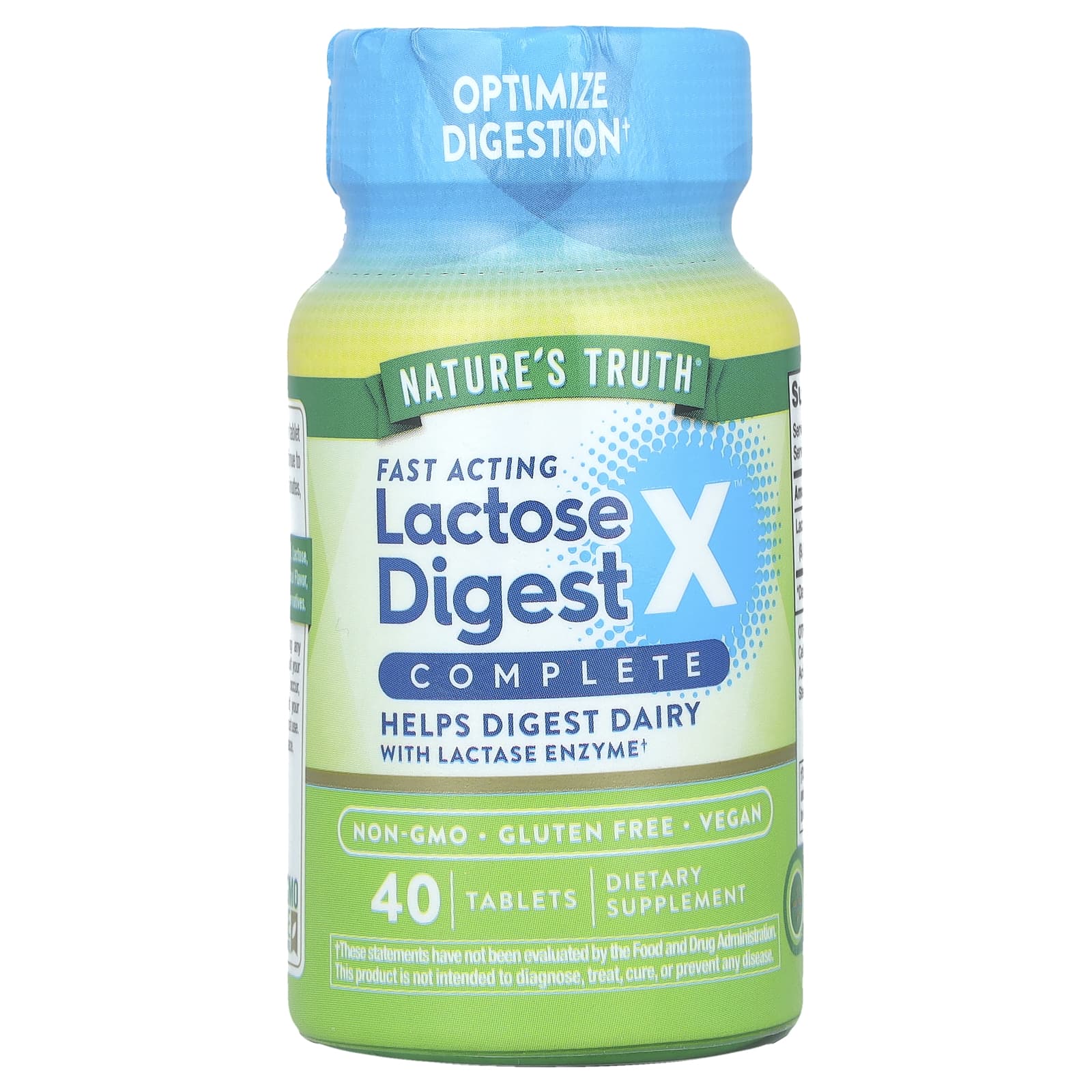 Nature's Truth, Fast Acting Lactose Digest X™ Complete, 40 Tablets - B0D26YT1DX