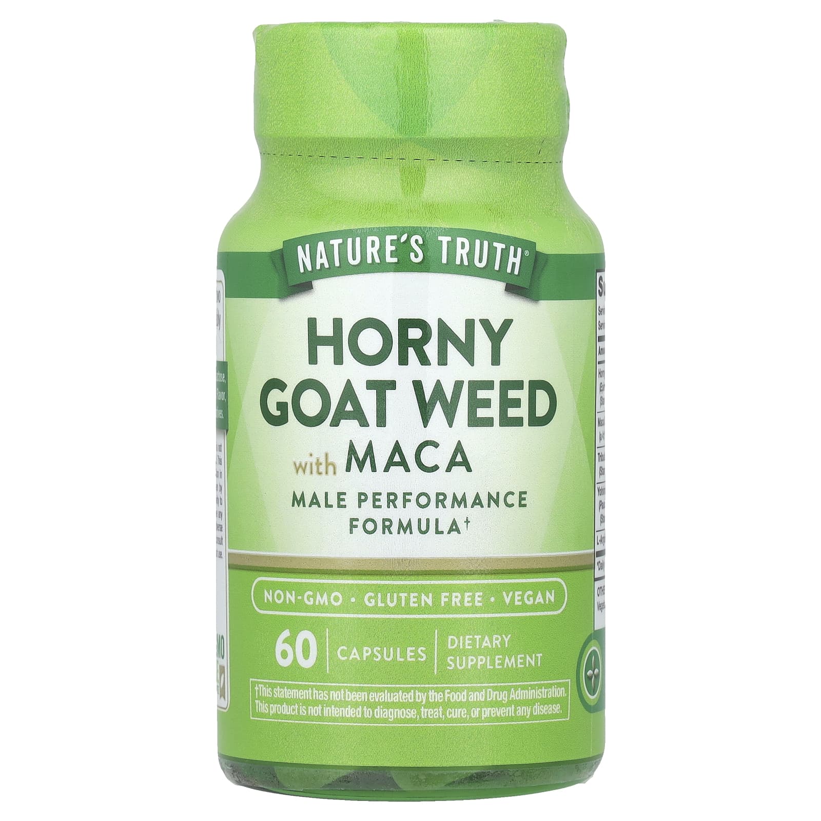 Nature's Truth, Horny Goat Weed with Maca, 60 Capsules - B00XHKAD02