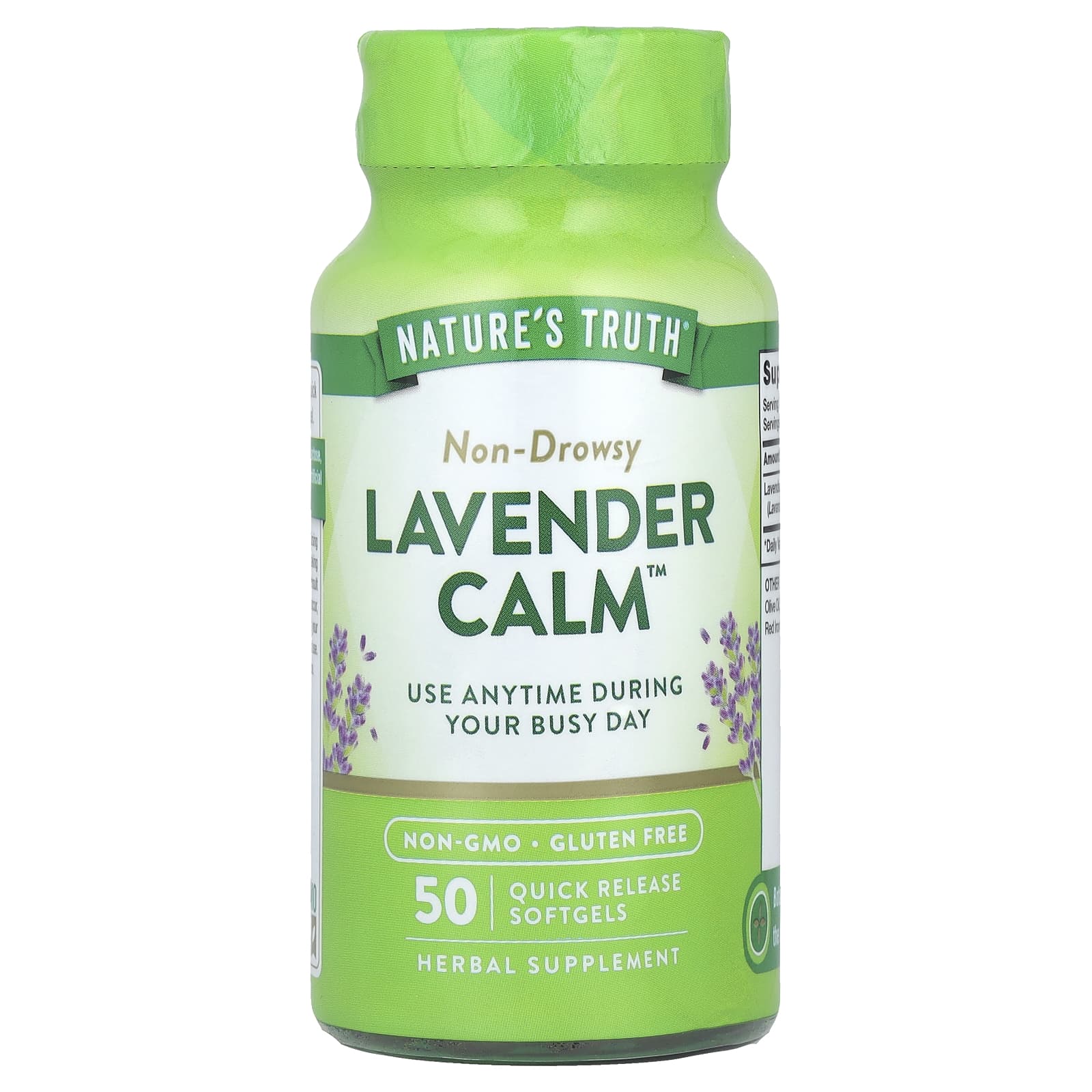 Nature's Truth, Lavender Calm™, 50 Quick Release Softgels - B0D3MDDLCW