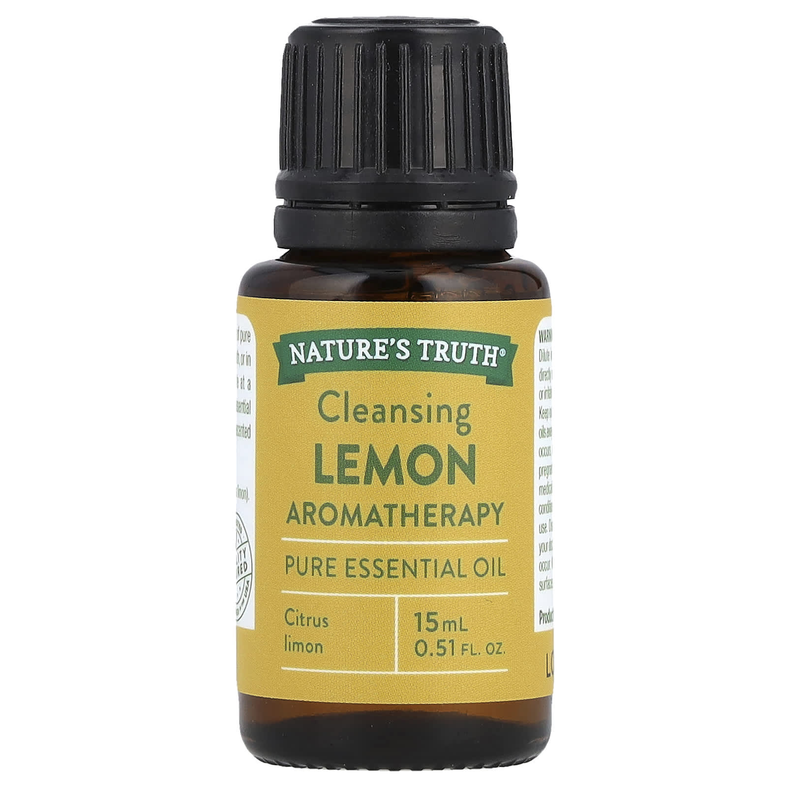 Nature's Truth, Pure Essential Oil, Cleansing Lemon, 0.51 fl oz (15 ml) - B011NLR5WU