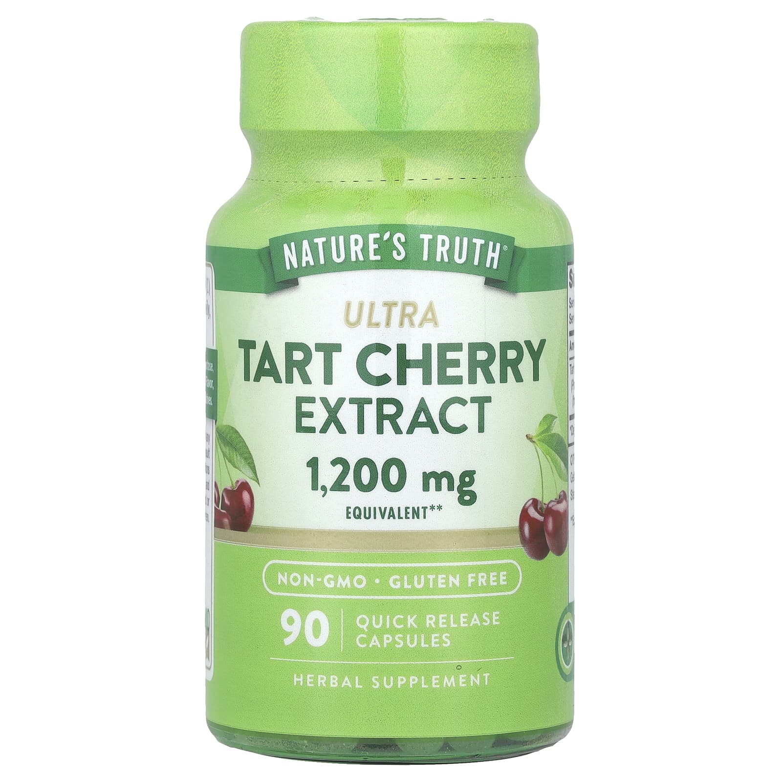 Nature's Truth, Ultra Tart Cherry Extract, 1,200 mg, 90 Quick Release Capsules - B00XHKAK7S