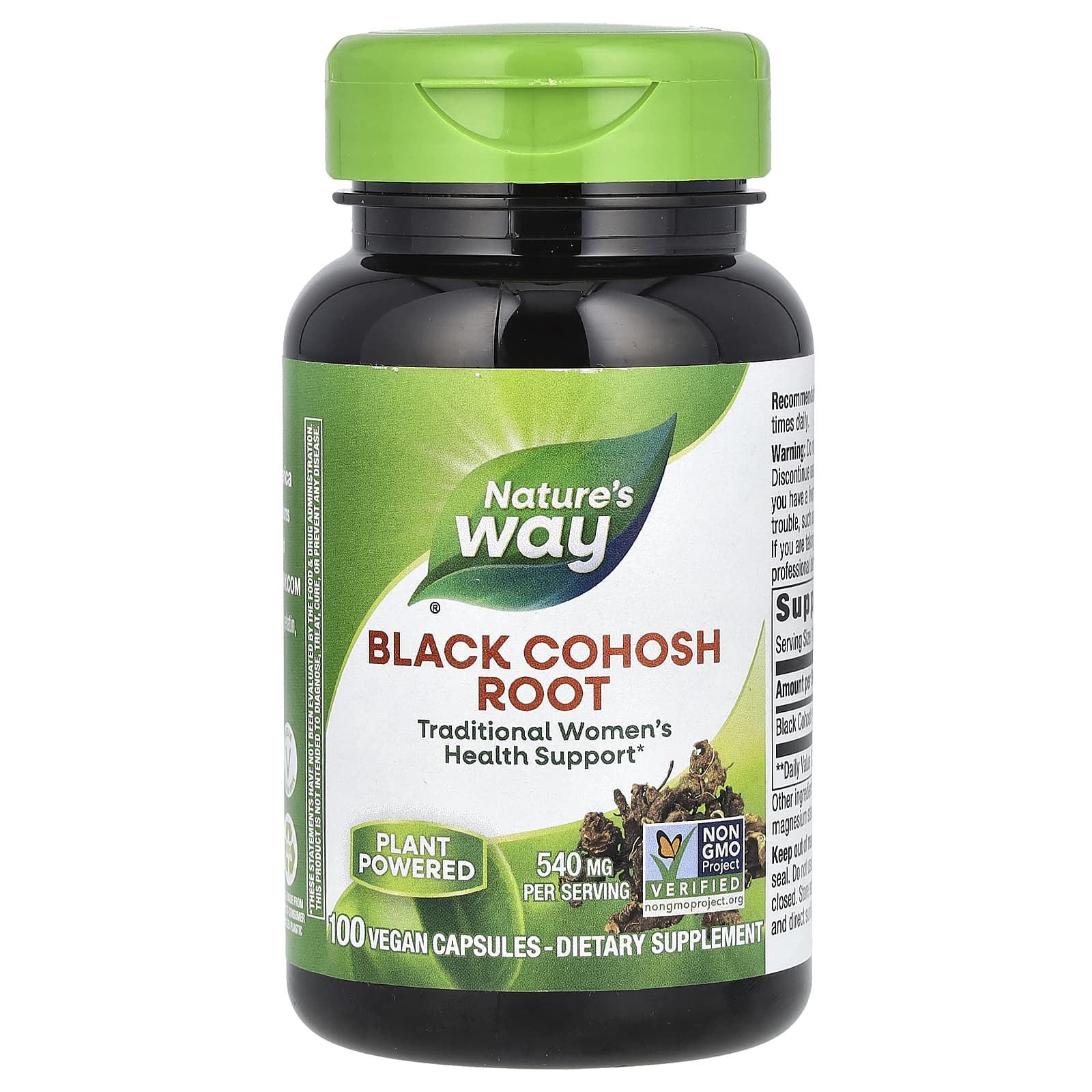 Nature's Way, Black Cohosh Root, 540 mg, 100 Vegan Capsules - B000KHMYR0