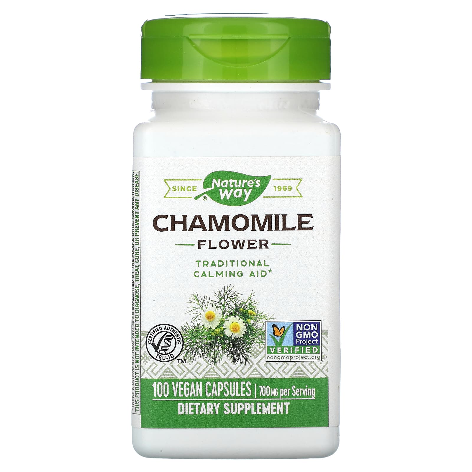 Nature's Way, Chamomile Flower, 700 mg, 100 Vegan Capsules (350 mg per Capsule) - B0006U3QJQ
