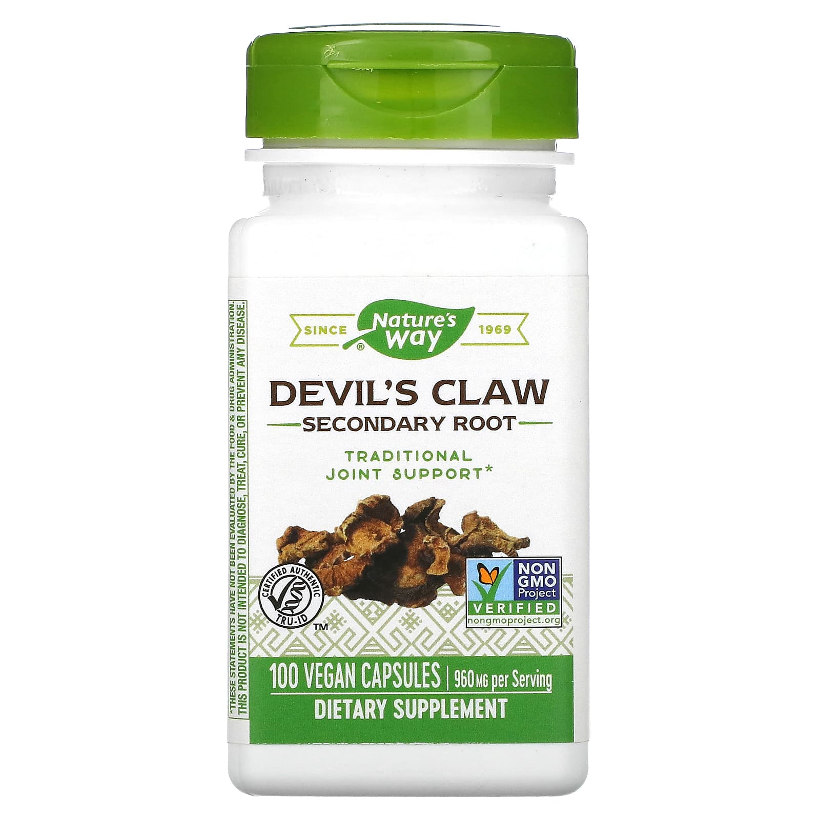 Nature's Way, Devil's Claw, Secondary Root, 480 mg, 100 Vegan Capsules